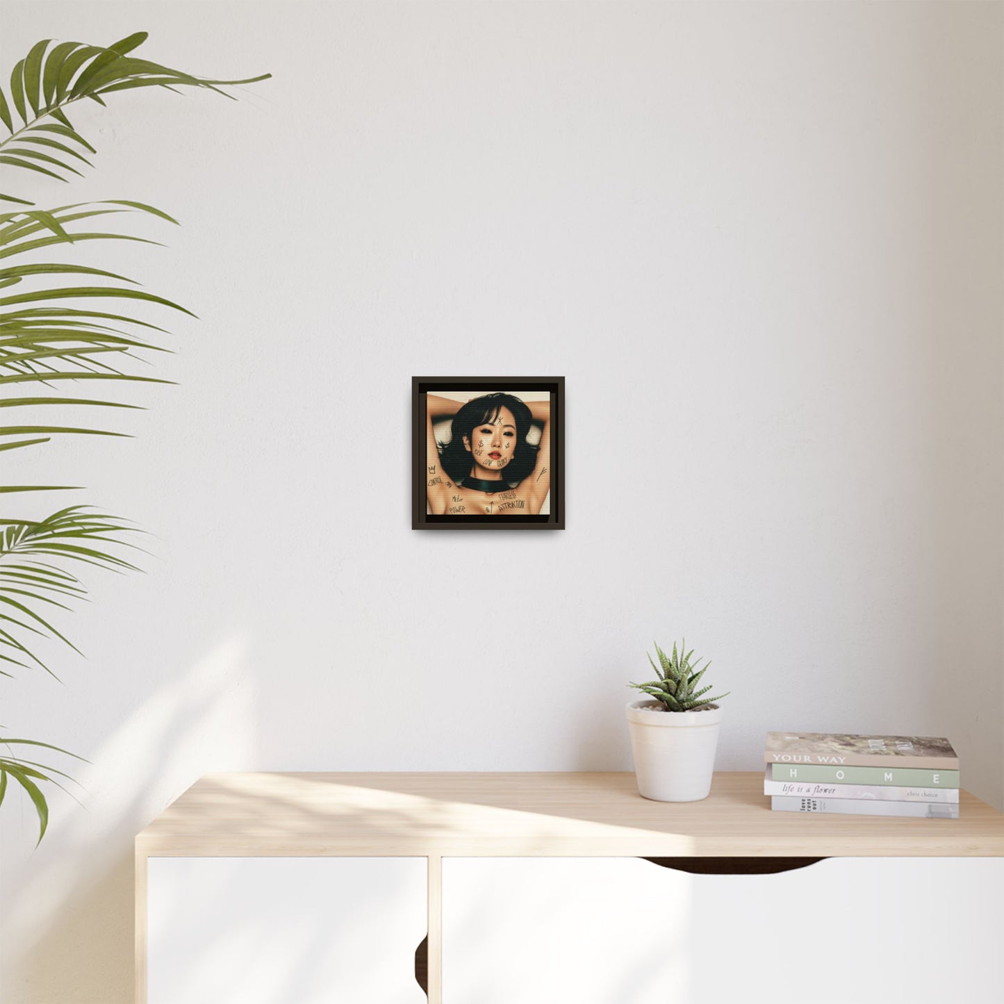 Fearless Attraction – Fine Art Print of Power & Desire - Framed Art Print - Empowering Wall Decor, Unique Gift for Art Lovers, Home Aesthetic, Inspirational Quotes, Modern Living Room