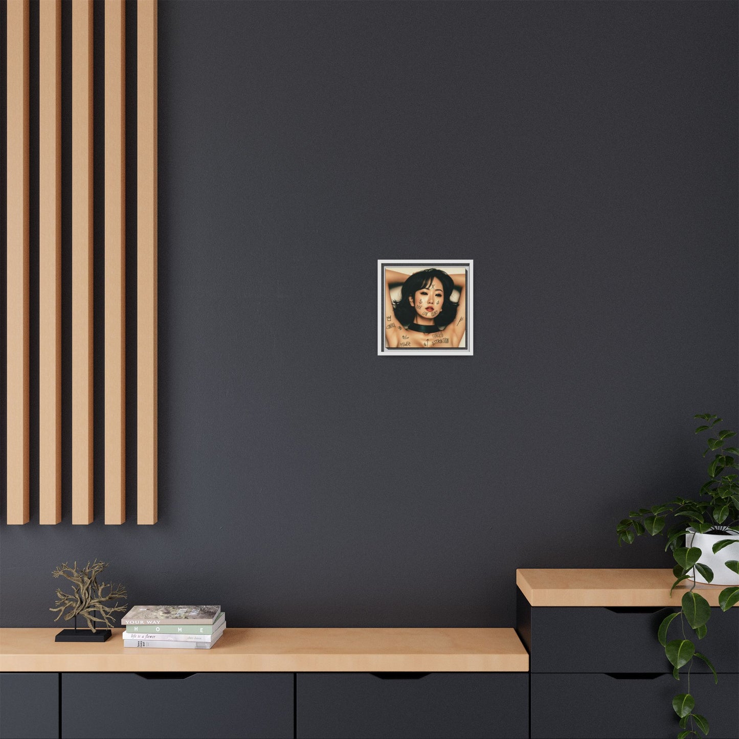 Fearless Attraction – Fine Art Print of Power & Desire - Framed Art Print - Empowering Wall Decor, Unique Gift for Art Lovers, Home Aesthetic, Inspirational Quotes, Modern Living Room
