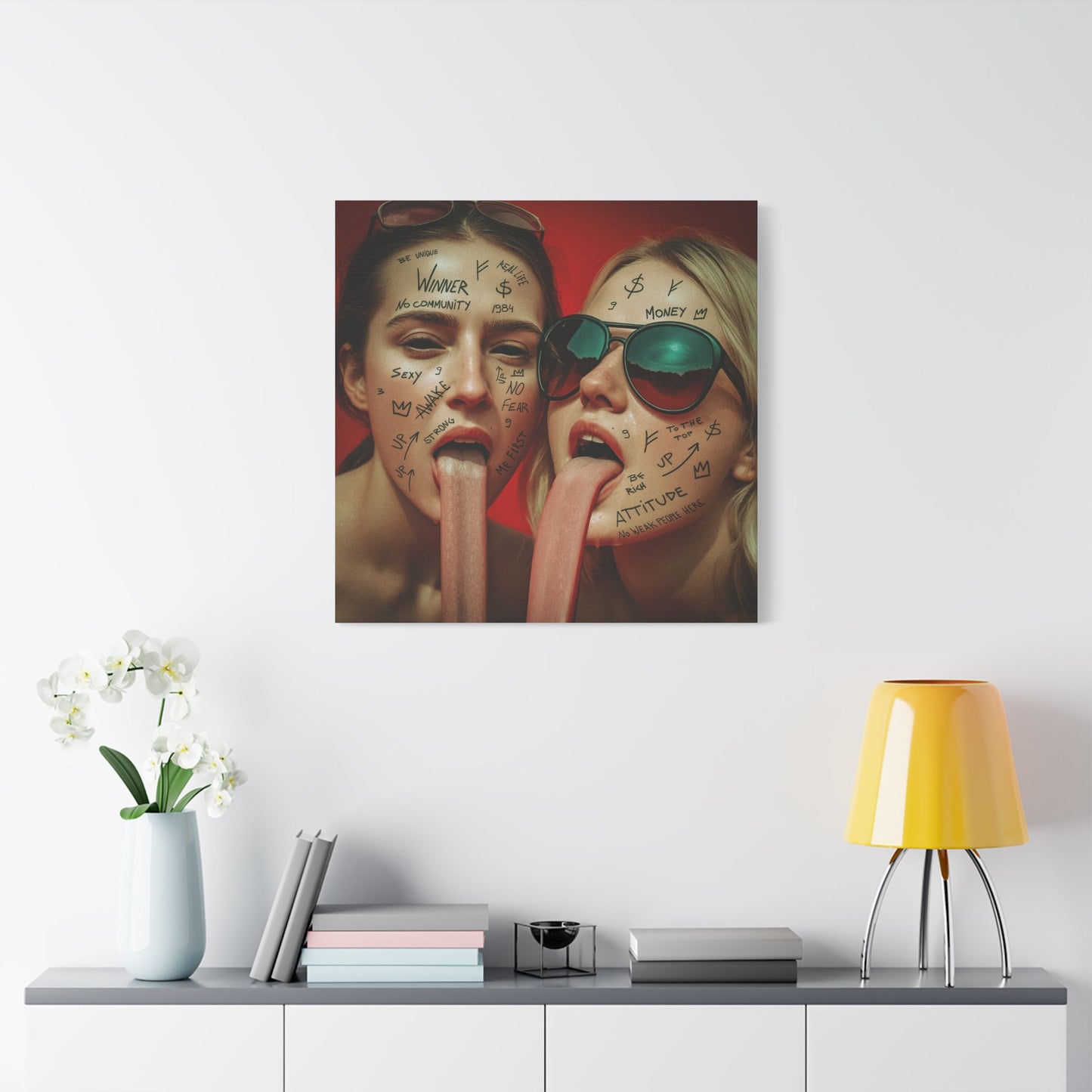 “No Weak People Here” – Elite Canvas for Those Who Dominate