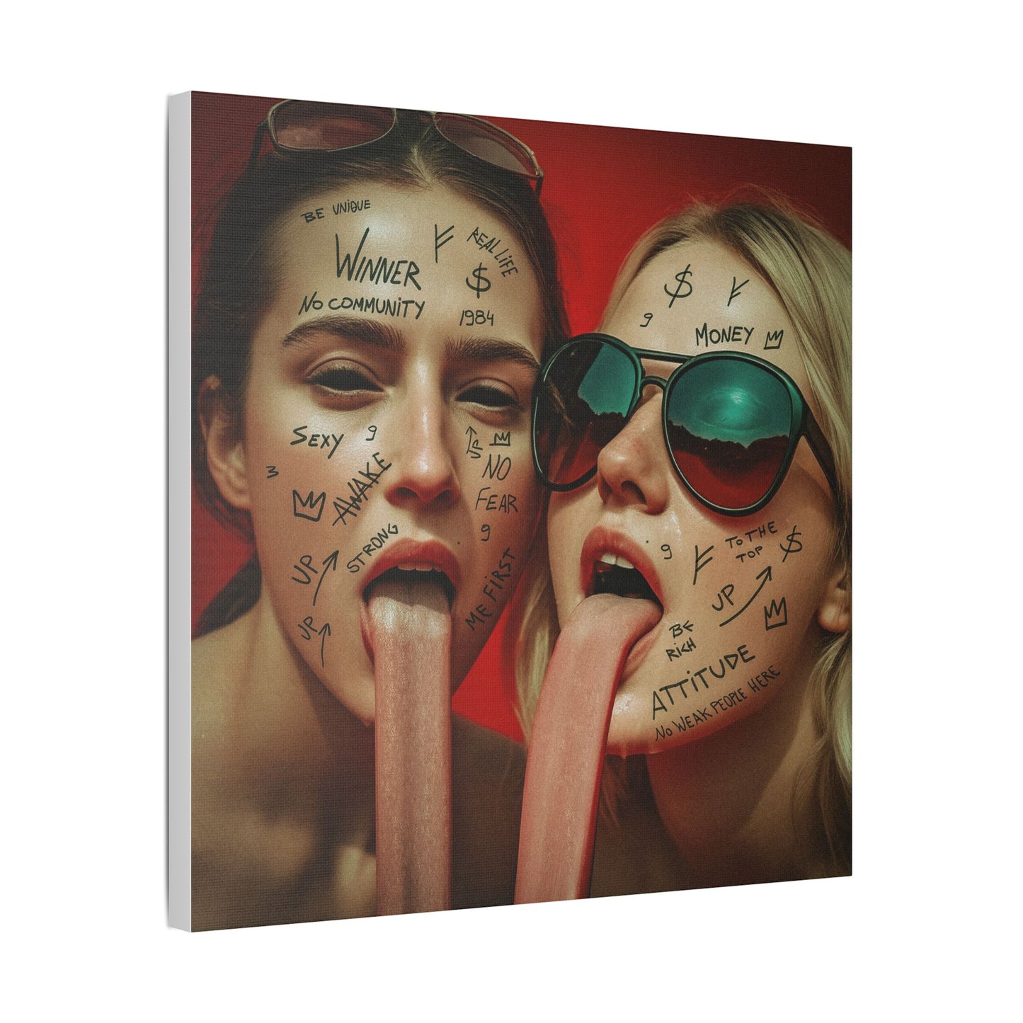 “No Weak People Here” – Elite Canvas for Those Who Dominate
