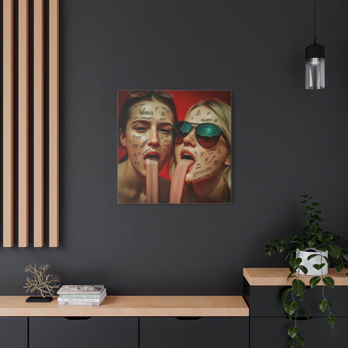“No Weak People Here” – Elite Canvas for Those Who Dominate