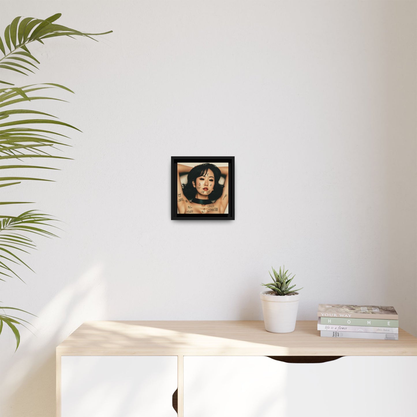 Fearless Attraction – Fine Art Print of Power & Desire - Framed Art Print - Empowering Wall Decor, Unique Gift for Art Lovers, Home Aesthetic, Inspirational Quotes, Modern Living Room