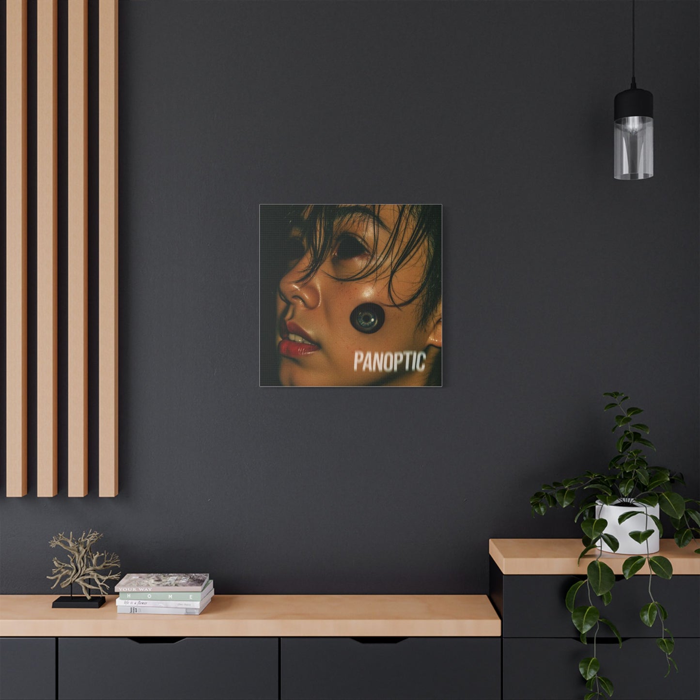 PANOPTIC — Surveillance is the New Religion - Stylish Wall Art Print, Modern Home Decor, PANOPTIC Themed Canvas, Unique Art for Gifts, Trendy Design for Living Room, Art Lovers