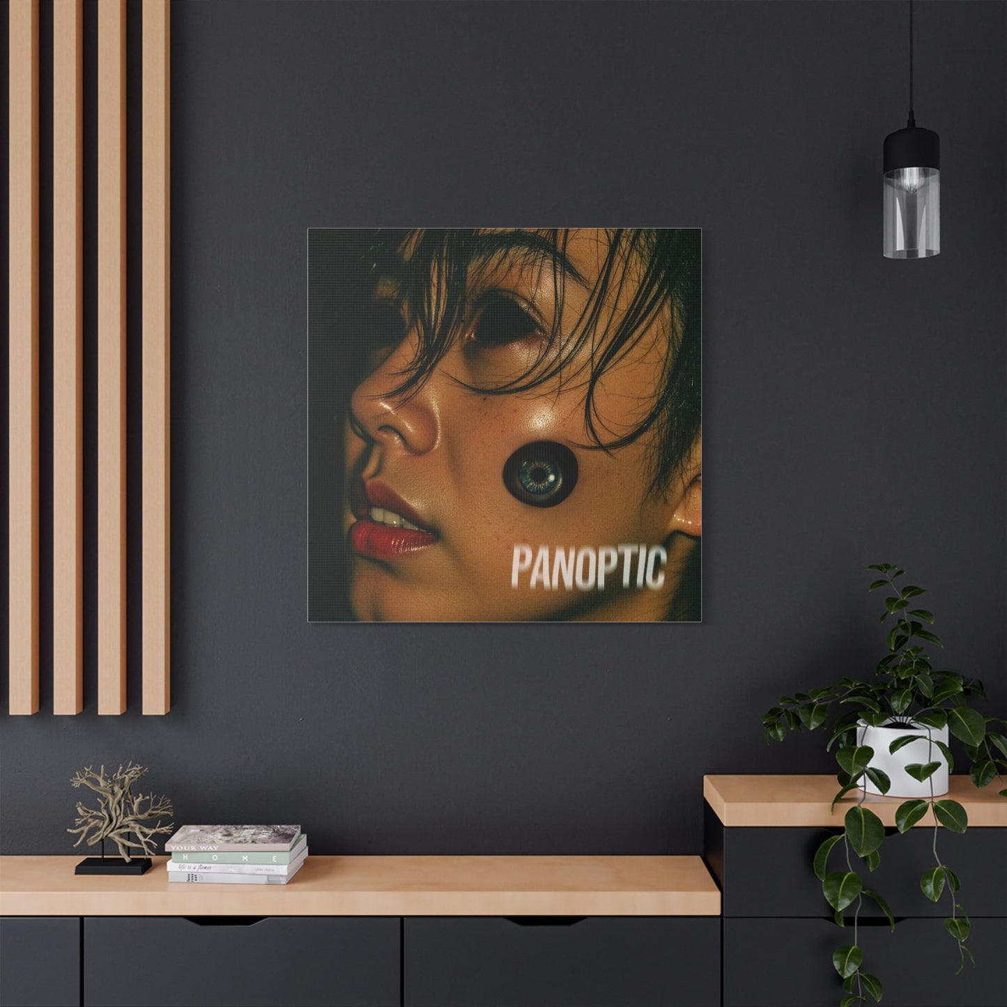 PANOPTIC — Surveillance is the New Religion - Stylish Wall Art Print, Modern Home Decor, PANOPTIC Themed Canvas, Unique Art for Gifts, Trendy Design for Living Room, Art Lovers