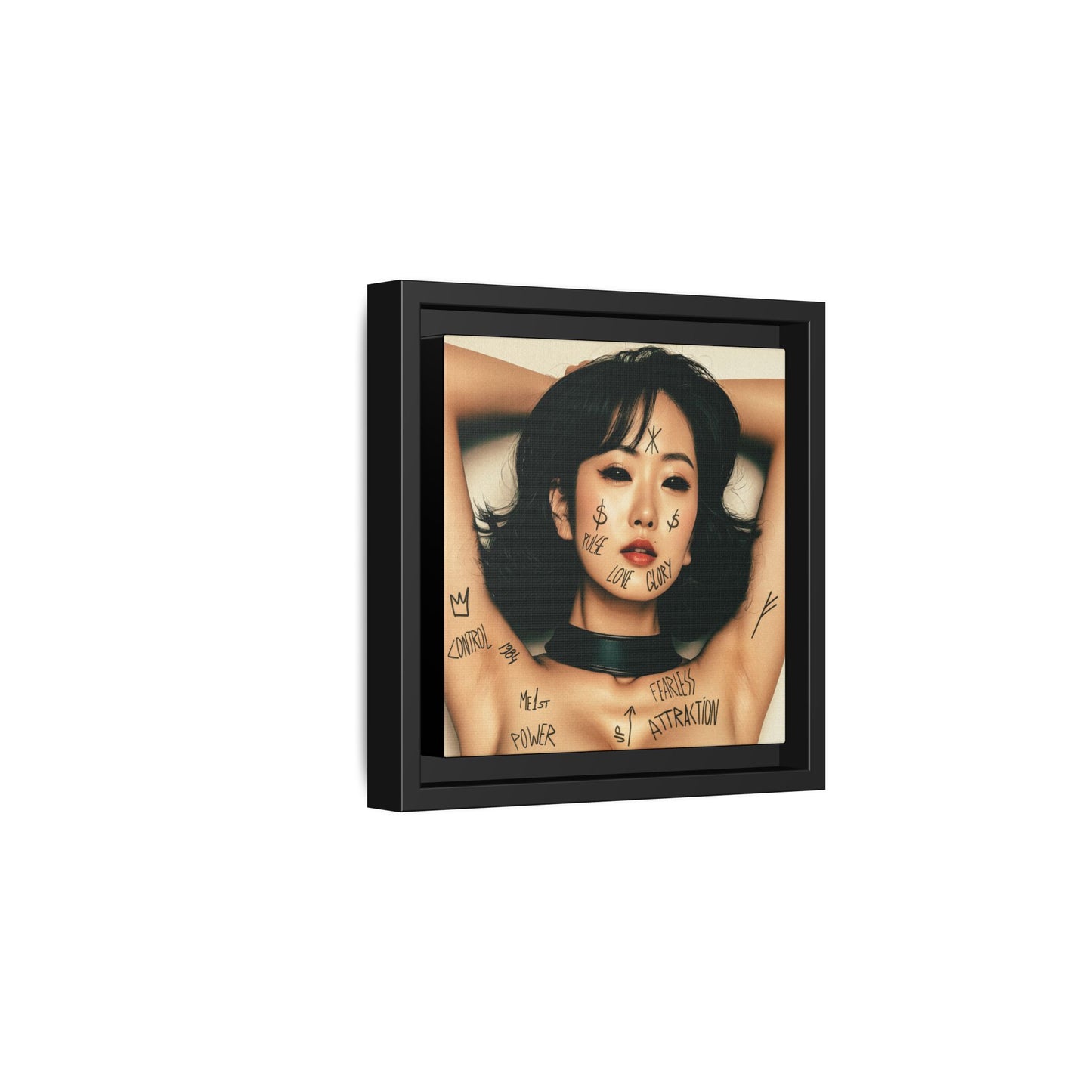 Fearless Attraction – Fine Art Print of Power & Desire - Framed Art Print - Empowering Wall Decor, Unique Gift for Art Lovers, Home Aesthetic, Inspirational Quotes, Modern Living Room