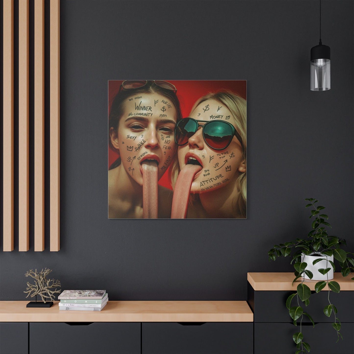“No Weak People Here” – Elite Canvas for Those Who Dominate