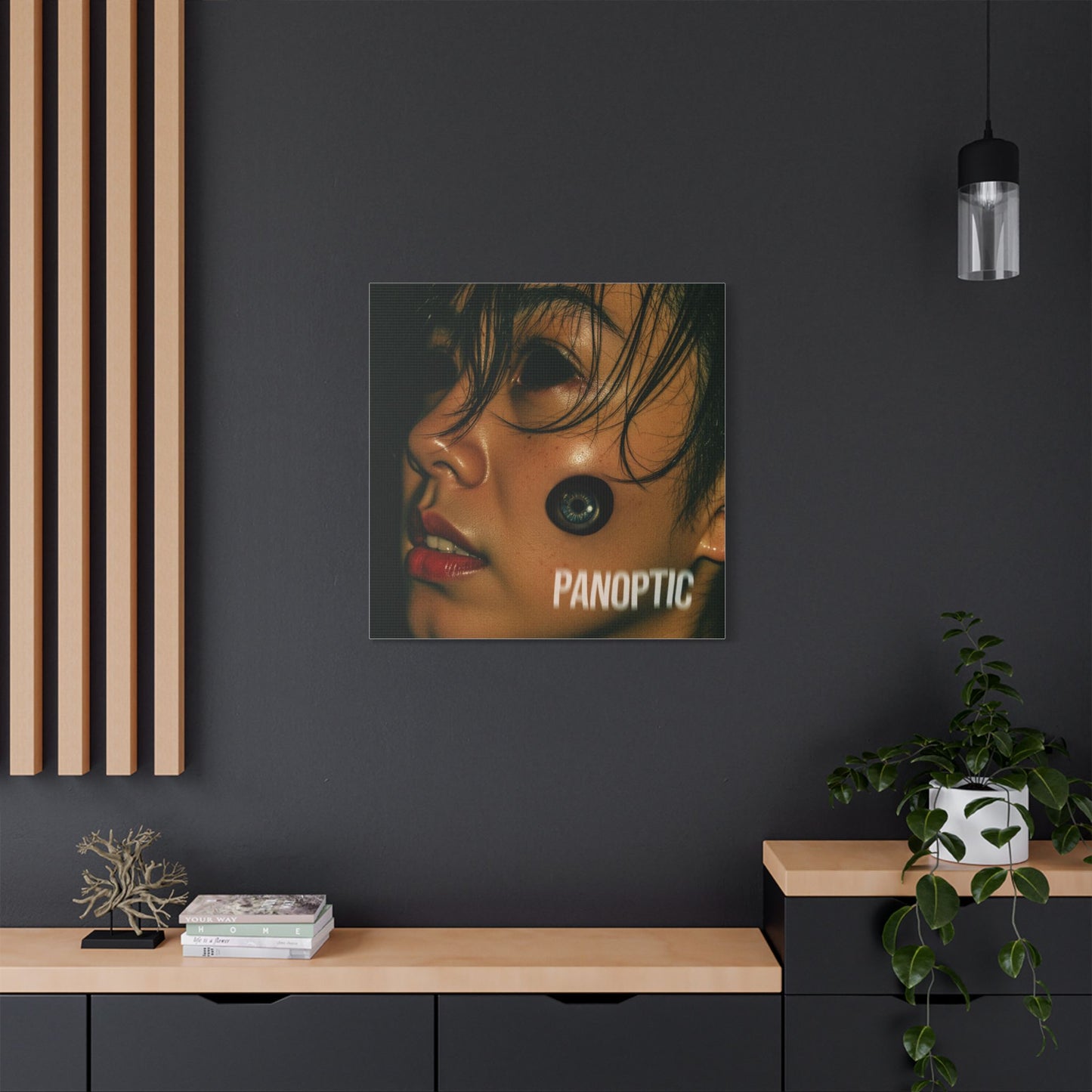 PANOPTIC — Surveillance is the New Religion - Stylish Wall Art Print, Modern Home Decor, PANOPTIC Themed Canvas, Unique Art for Gifts, Trendy Design for Living Room, Art Lovers