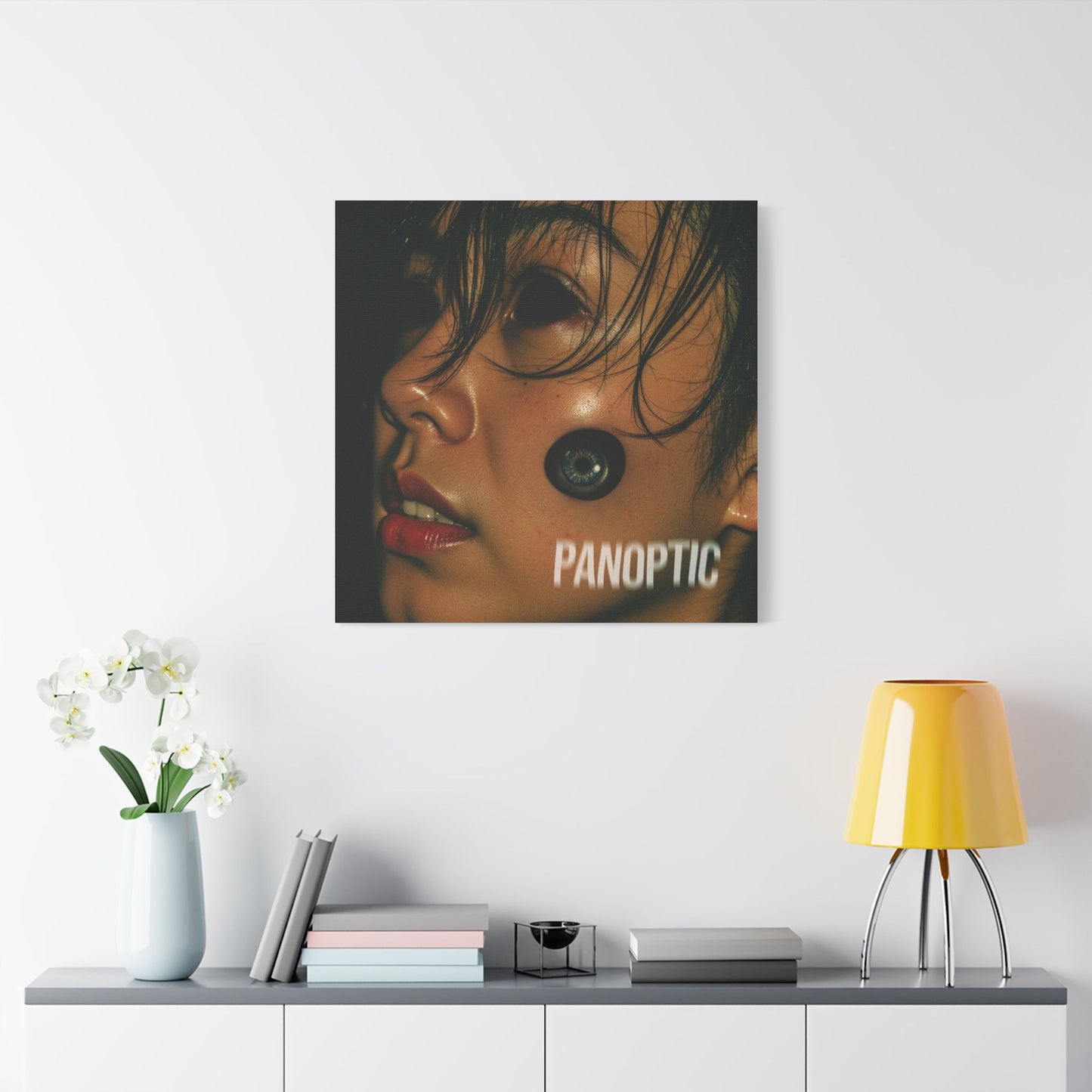 PANOPTIC — Surveillance is the New Religion - Stylish Wall Art Print, Modern Home Decor, PANOPTIC Themed Canvas, Unique Art for Gifts, Trendy Design for Living Room, Art Lovers