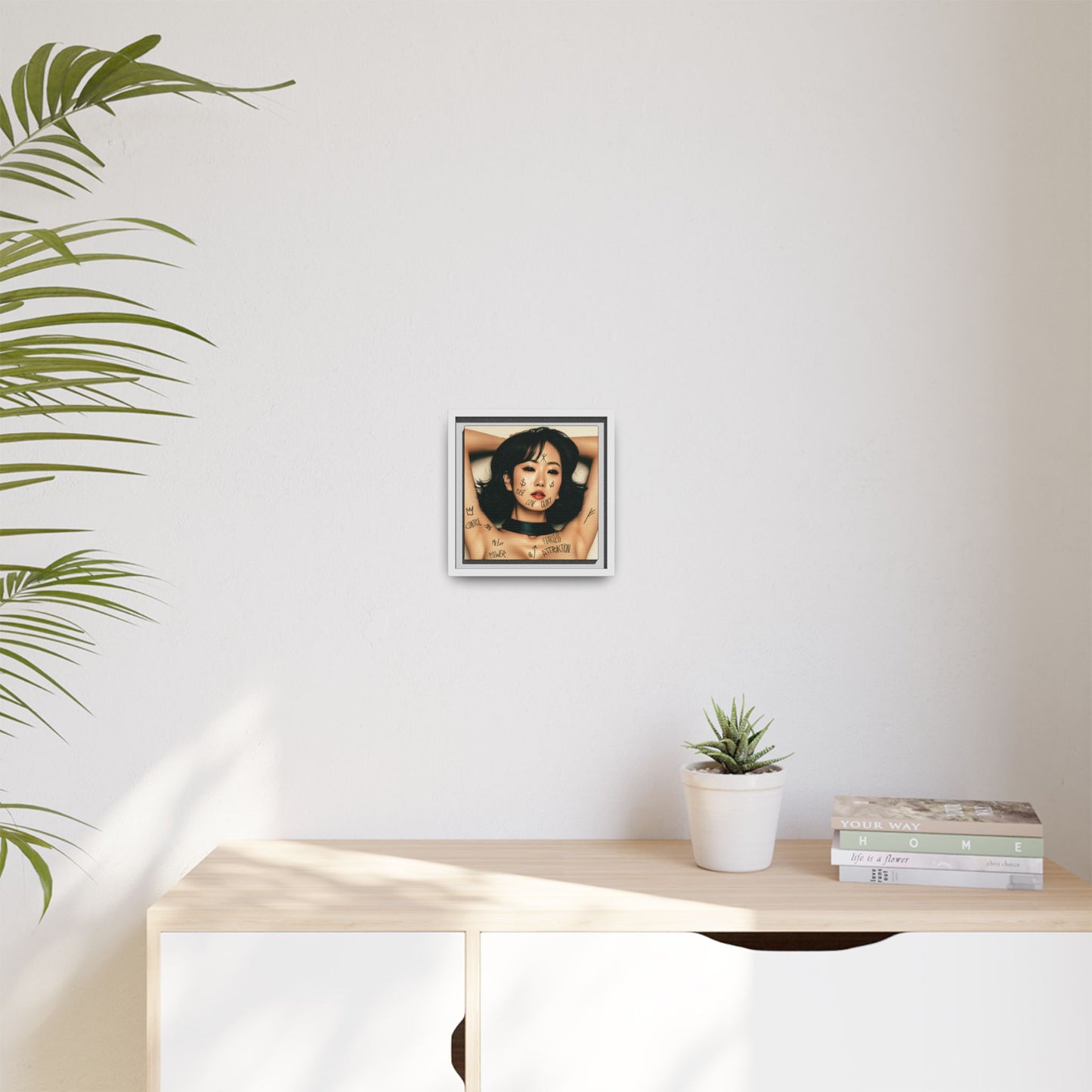 Fearless Attraction – Fine Art Print of Power & Desire - Framed Art Print - Empowering Wall Decor, Unique Gift for Art Lovers, Home Aesthetic, Inspirational Quotes, Modern Living Room