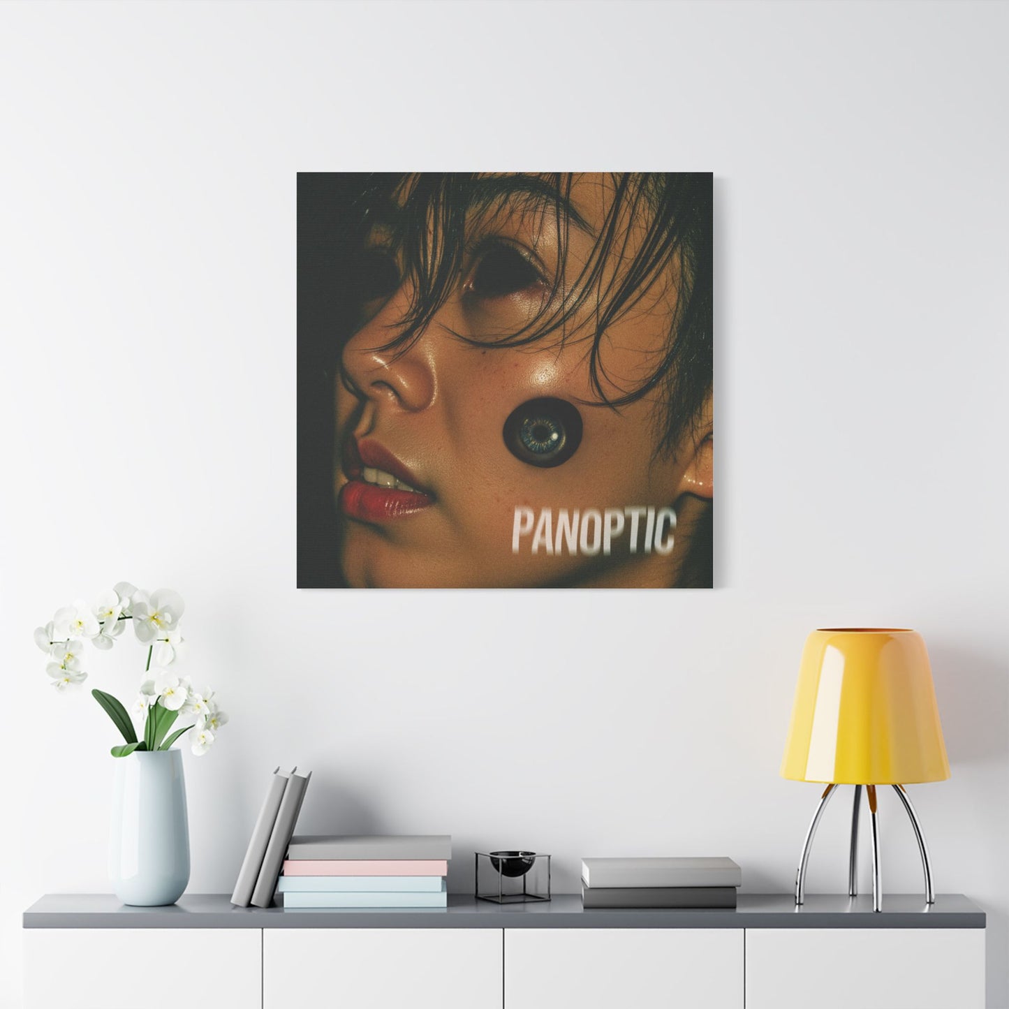 PANOPTIC — Surveillance is the New Religion - Stylish Wall Art Print, Modern Home Decor, PANOPTIC Themed Canvas, Unique Art for Gifts, Trendy Design for Living Room, Art Lovers