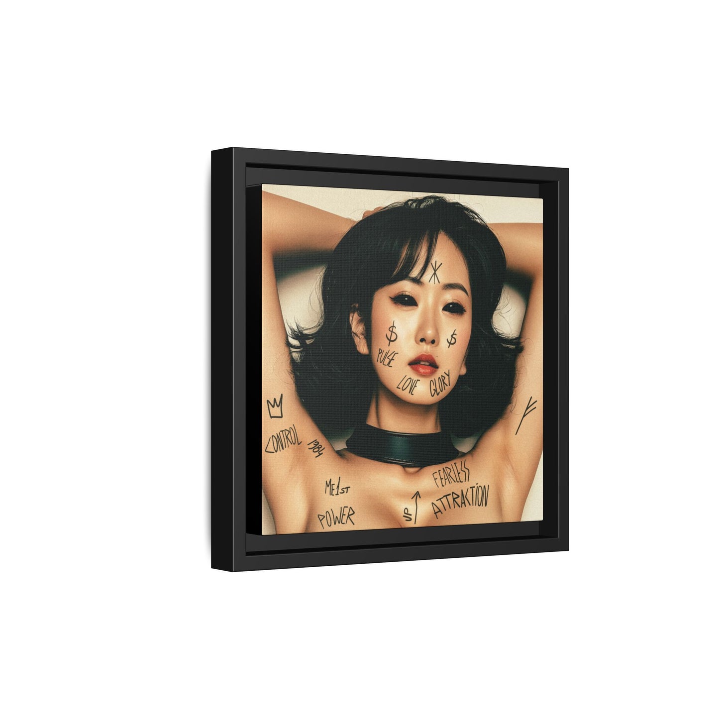Fearless Attraction – Fine Art Print of Power & Desire - Framed Art Print - Empowering Wall Decor, Unique Gift for Art Lovers, Home Aesthetic, Inspirational Quotes, Modern Living Room
