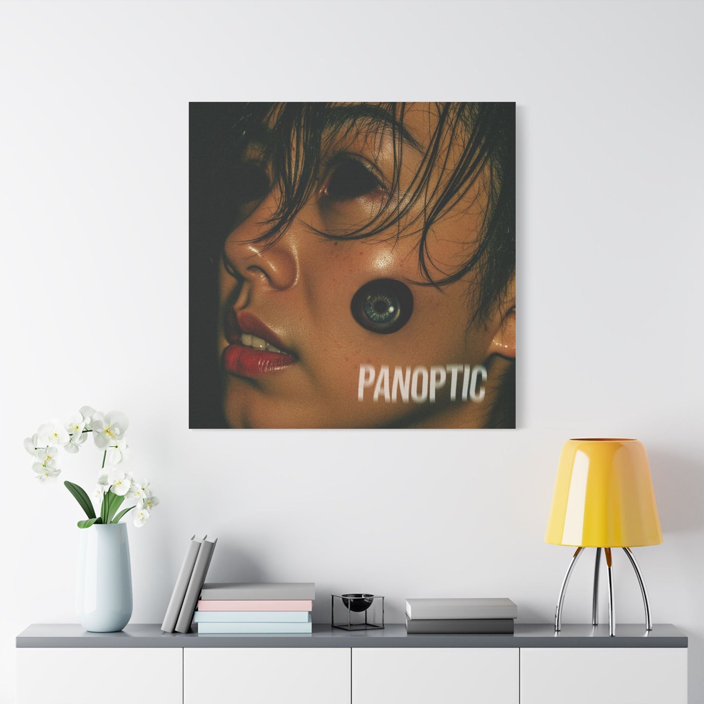 PANOPTIC — Surveillance is the New Religion - Stylish Wall Art Print, Modern Home Decor, PANOPTIC Themed Canvas, Unique Art for Gifts, Trendy Design for Living Room, Art Lovers
