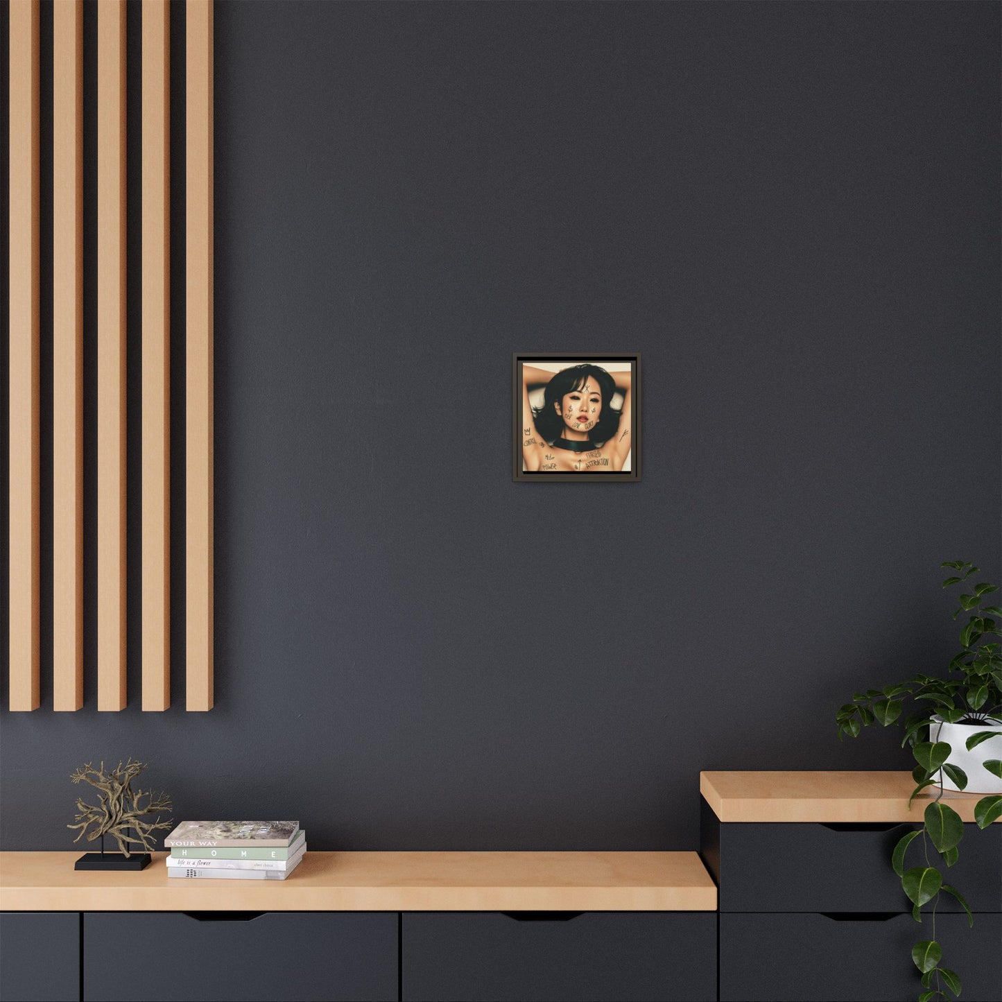 Fearless Attraction – Fine Art Print of Power & Desire - Framed Art Print - Empowering Wall Decor, Unique Gift for Art Lovers, Home Aesthetic, Inspirational Quotes, Modern Living Room