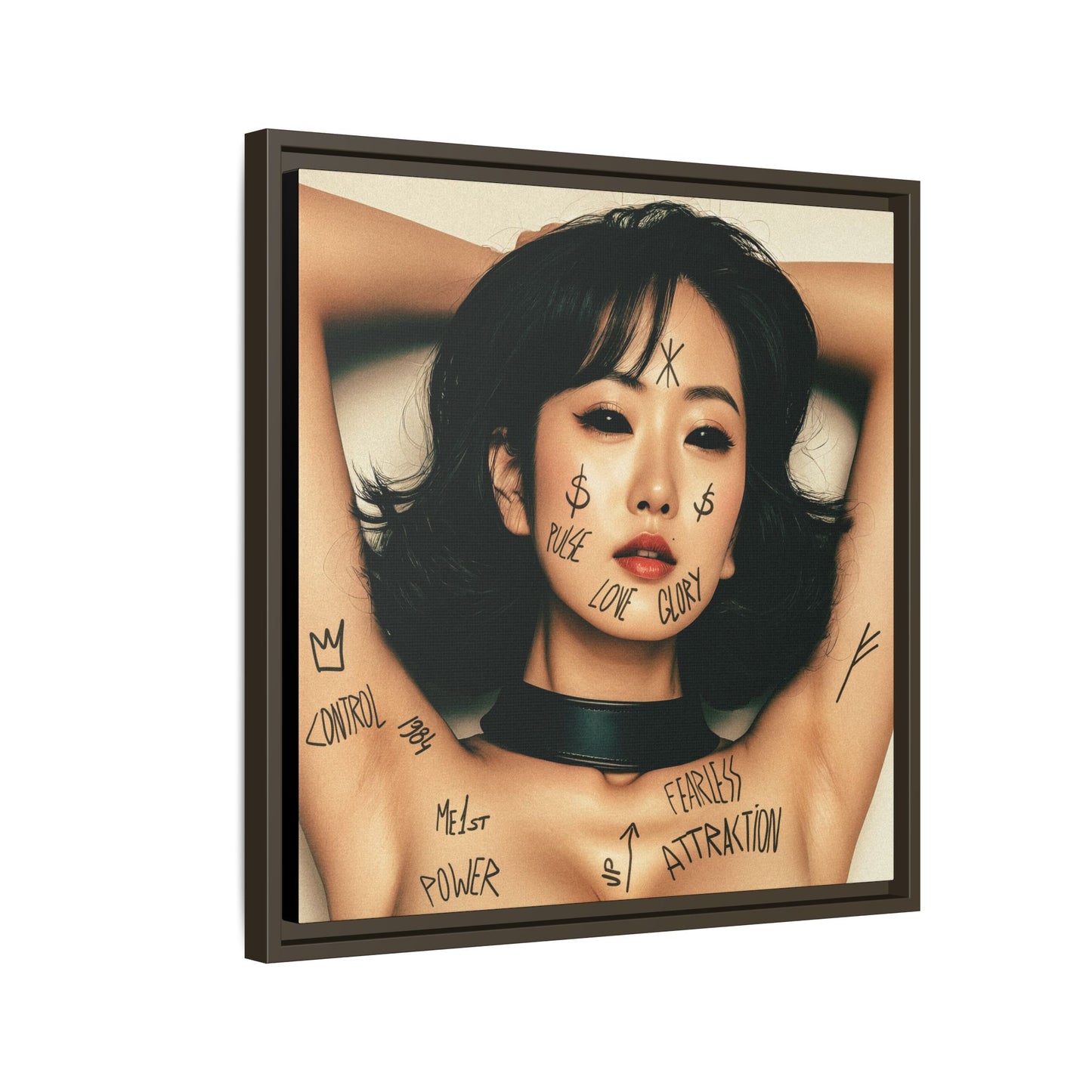 Fearless Attraction – Fine Art Print of Power & Desire - Framed Art Print - Empowering Wall Decor, Unique Gift for Art Lovers, Home Aesthetic, Inspirational Quotes, Modern Living Room