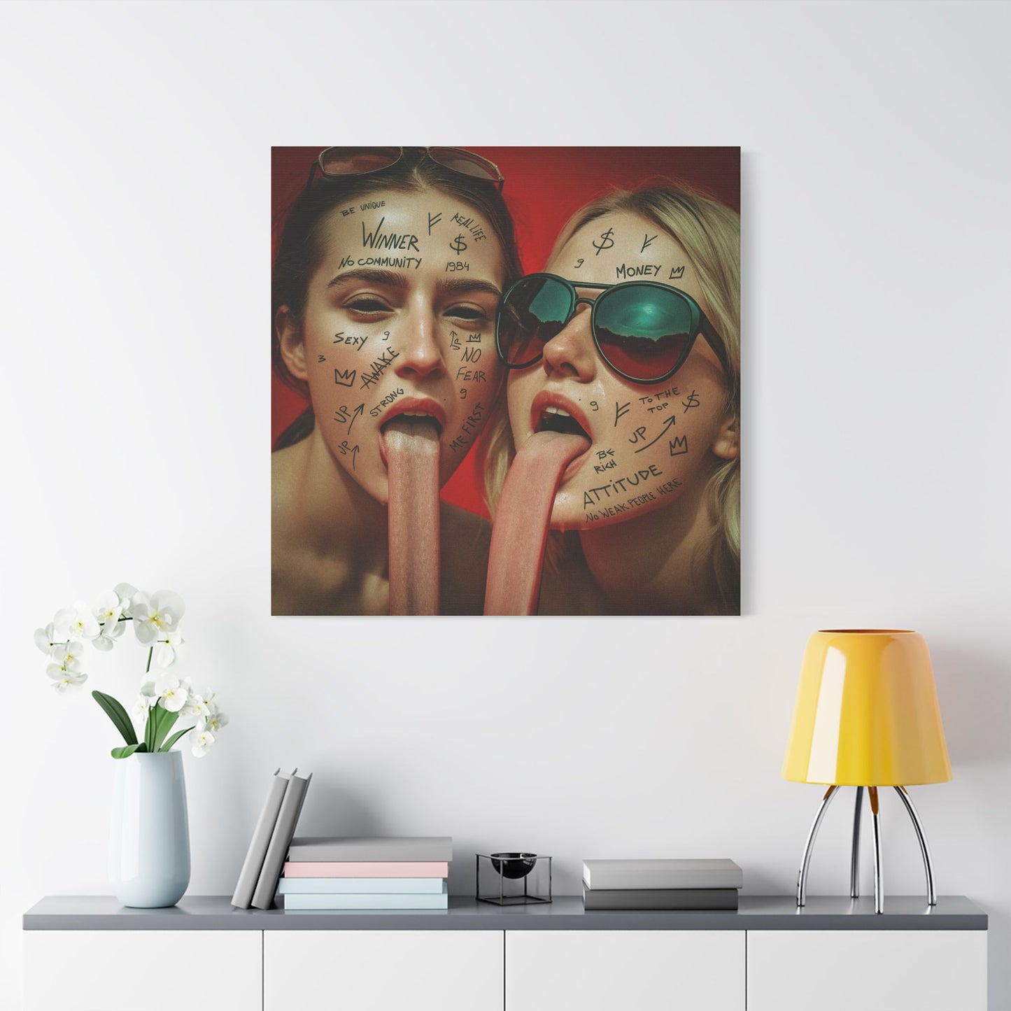 “No Weak People Here” – Elite Canvas for Those Who Dominate