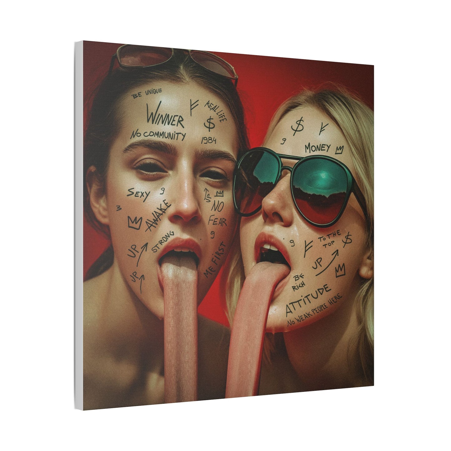 “No Weak People Here” – Elite Canvas for Those Who Dominate