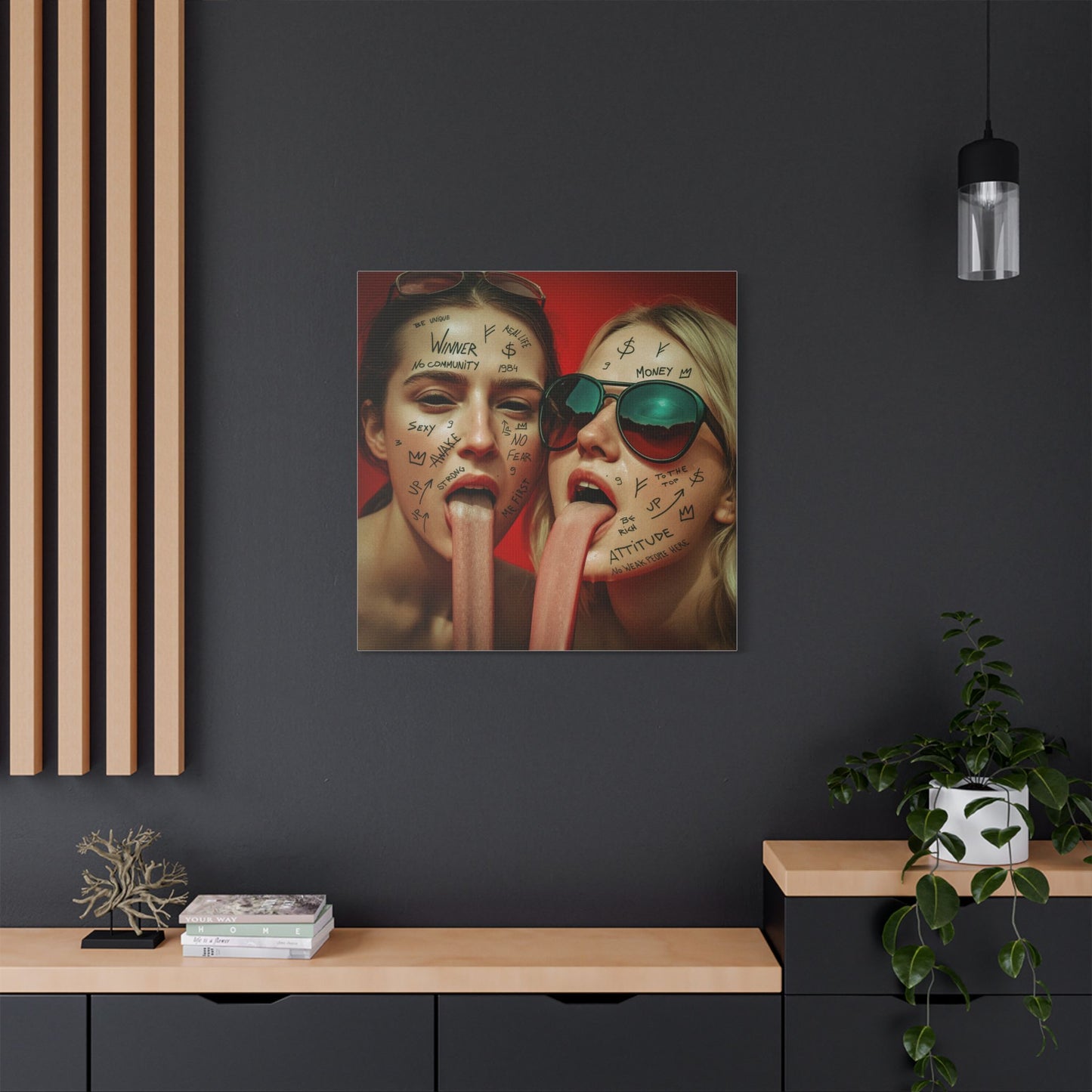 “No Weak People Here” – Elite Canvas for Those Who Dominate