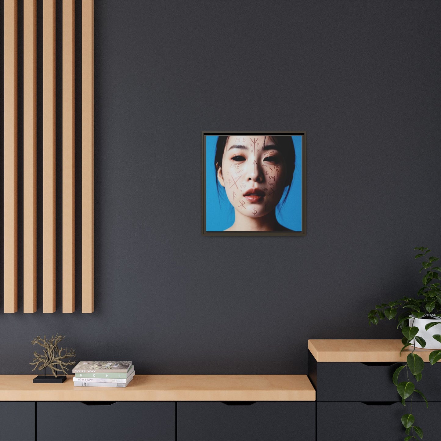 Framed Art Print, Modern Wall Decor, Abstract Home Decoration, Unique Gift Idea, Art for Living Room, Creative Wall Art