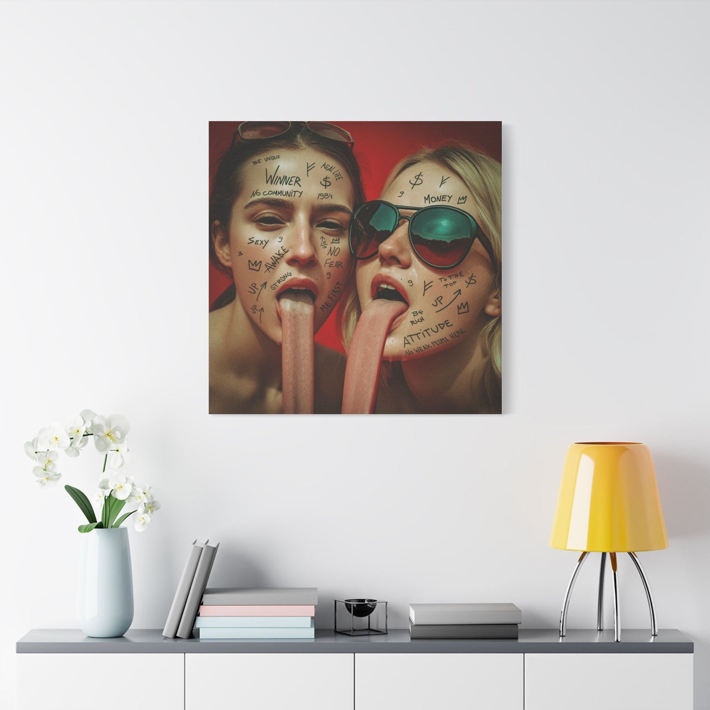 “No Weak People Here” – Elite Canvas for Those Who Dominate