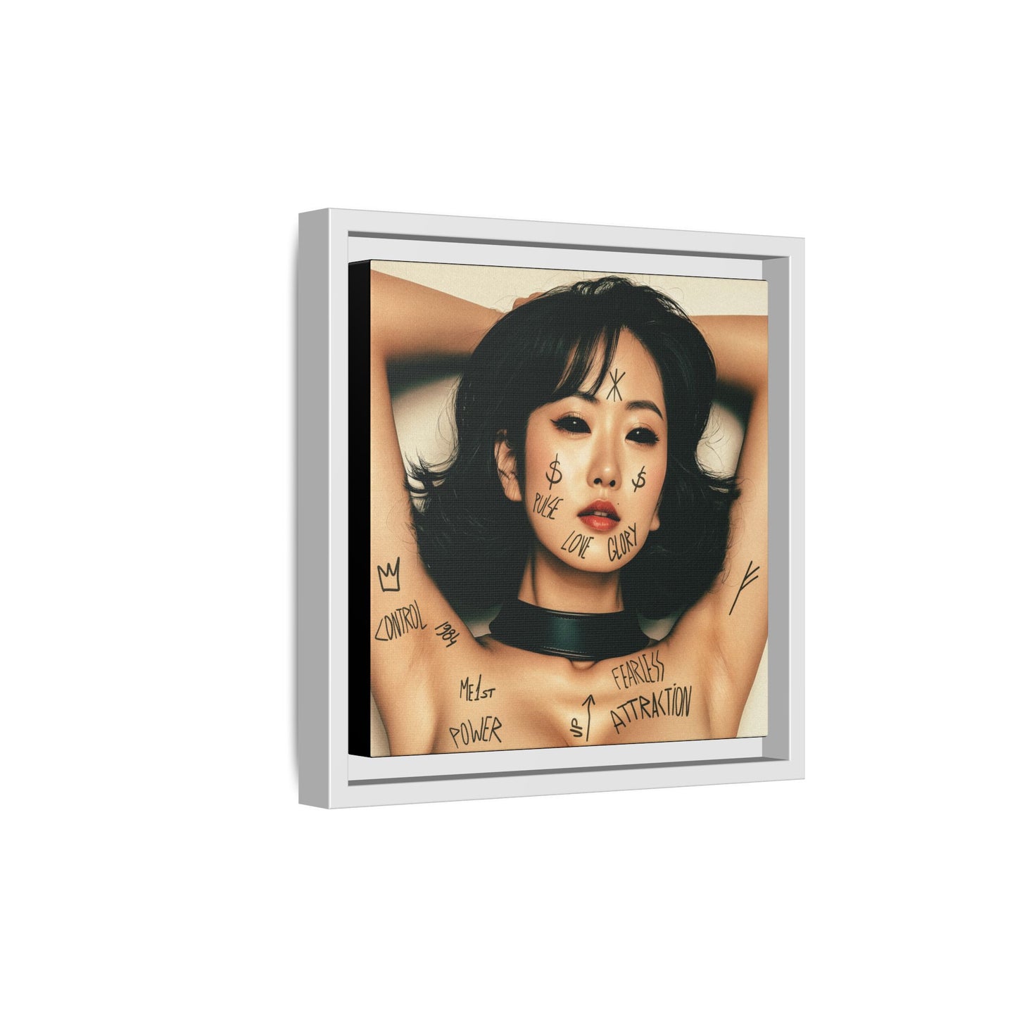 Fearless Attraction – Fine Art Print of Power & Desire - Framed Art Print - Empowering Wall Decor, Unique Gift for Art Lovers, Home Aesthetic, Inspirational Quotes, Modern Living Room