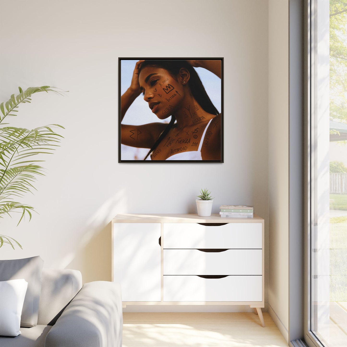 Framed Art Print, Bohemian Home Decor, Ethnic Wall Art, Unique Gifts for Her, Modern Aesthetic Artwork, Inspirational Decor