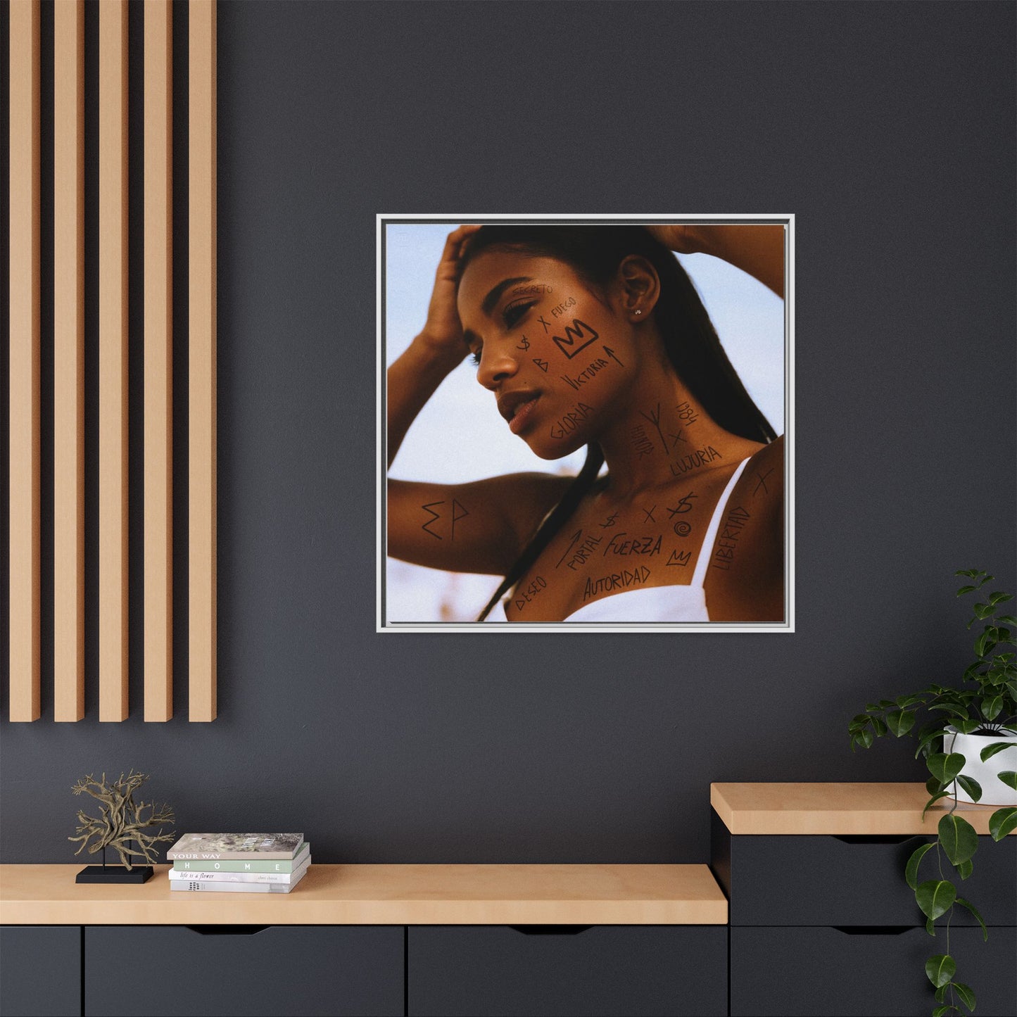 Framed Art Print, Bohemian Home Decor, Ethnic Wall Art, Unique Gifts for Her, Modern Aesthetic Artwork, Inspirational Decor