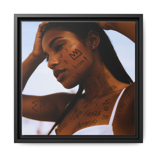 Framed Inspirational Art Print, Empowering Wall Decor, Multi-color Motivational Canvas, Gift for Home Office, Unique Artwork for Women