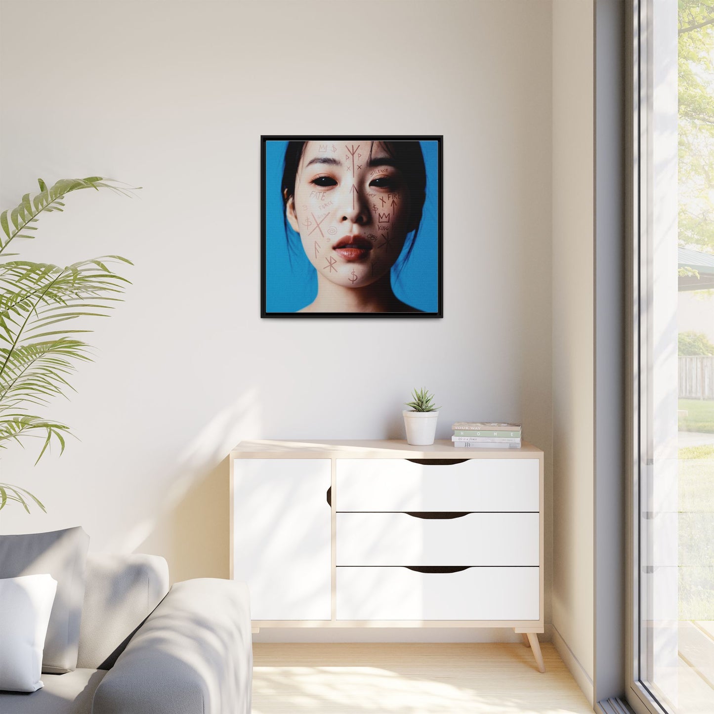 Framed Art Print, Modern Wall Decor, Abstract Home Decoration, Unique Gift Idea, Art for Living Room, Creative Wall Art