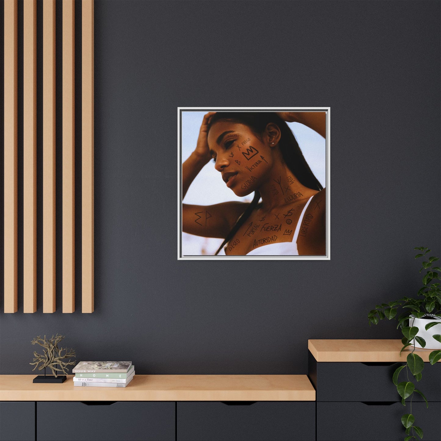 Framed Art Print, Bohemian Home Decor, Ethnic Wall Art, Unique Gifts for Her, Modern Aesthetic Artwork, Inspirational Decor
