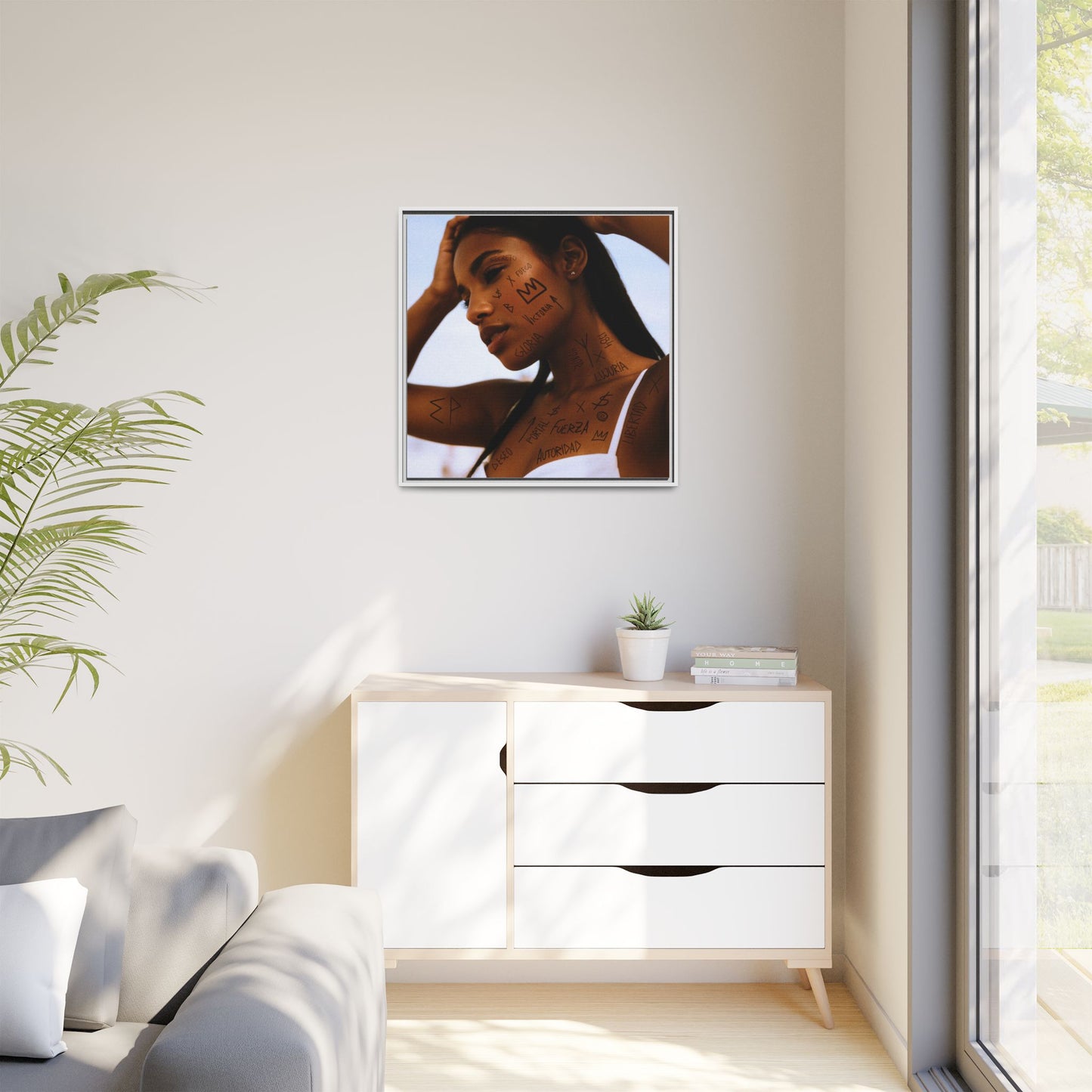 Framed Art Print, Bohemian Home Decor, Ethnic Wall Art, Unique Gifts for Her, Modern Aesthetic Artwork, Inspirational Decor