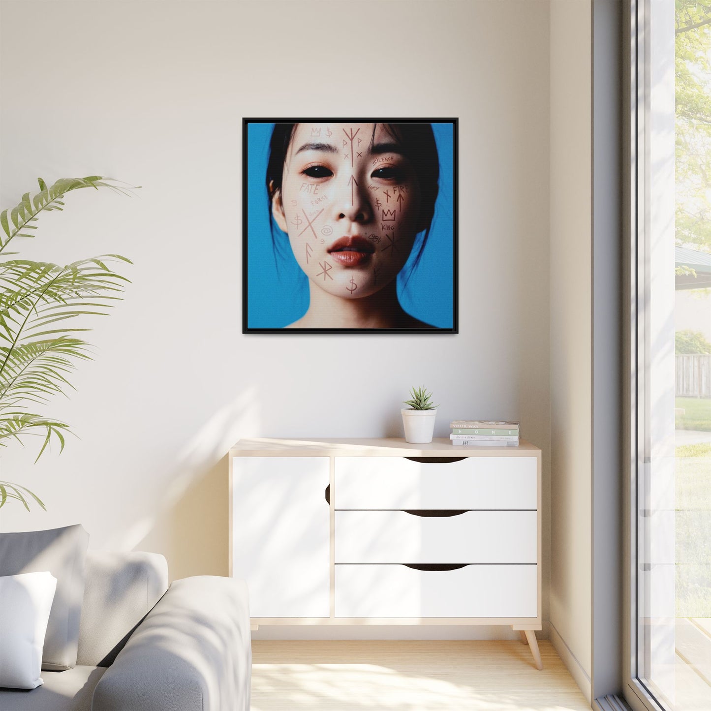 Framed Art Print, Modern Wall Decor, Abstract Home Decoration, Unique Gift Idea, Art for Living Room, Creative Wall Art