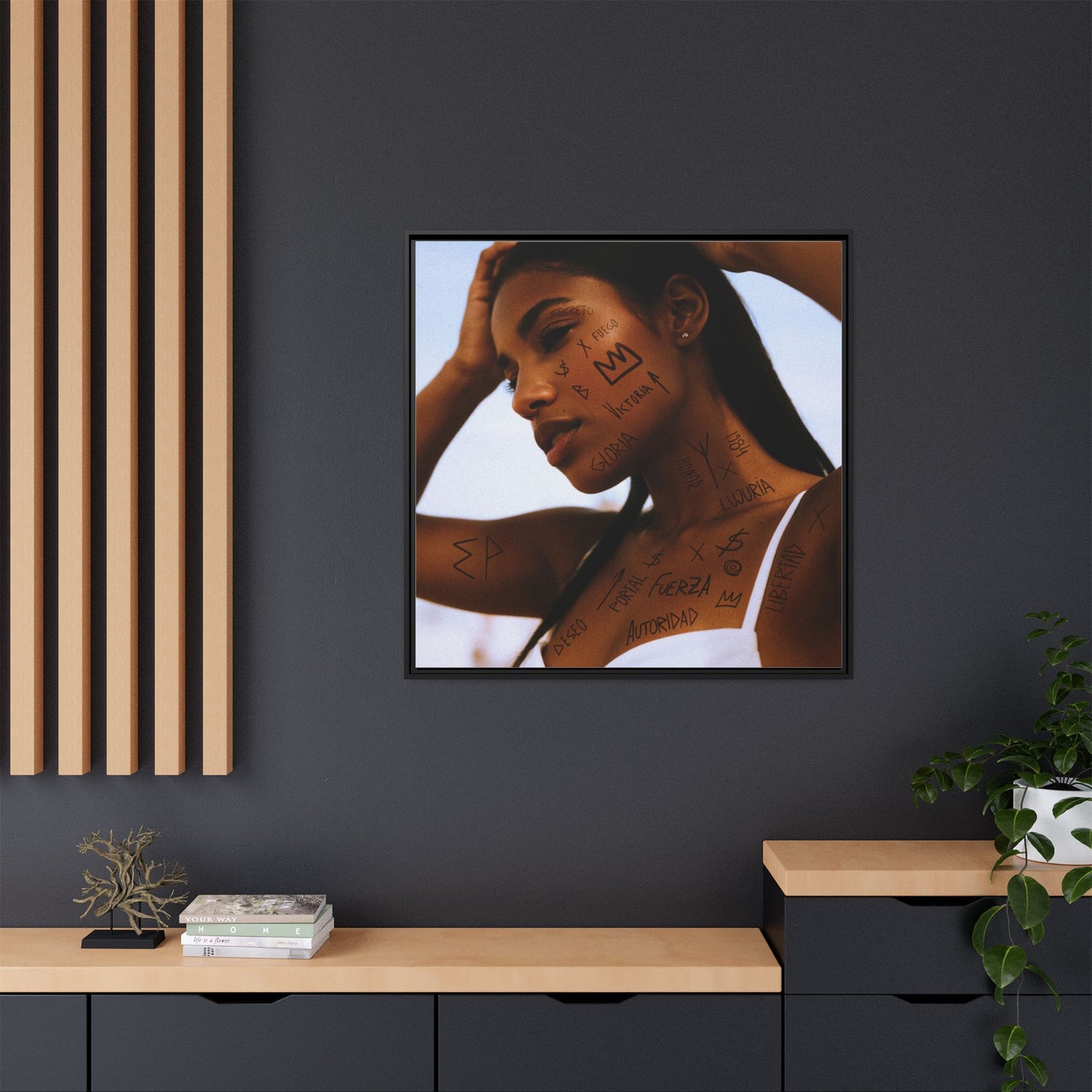 Framed Art Print, Bohemian Home Decor, Ethnic Wall Art, Unique Gifts for Her, Modern Aesthetic Artwork, Inspirational Decor