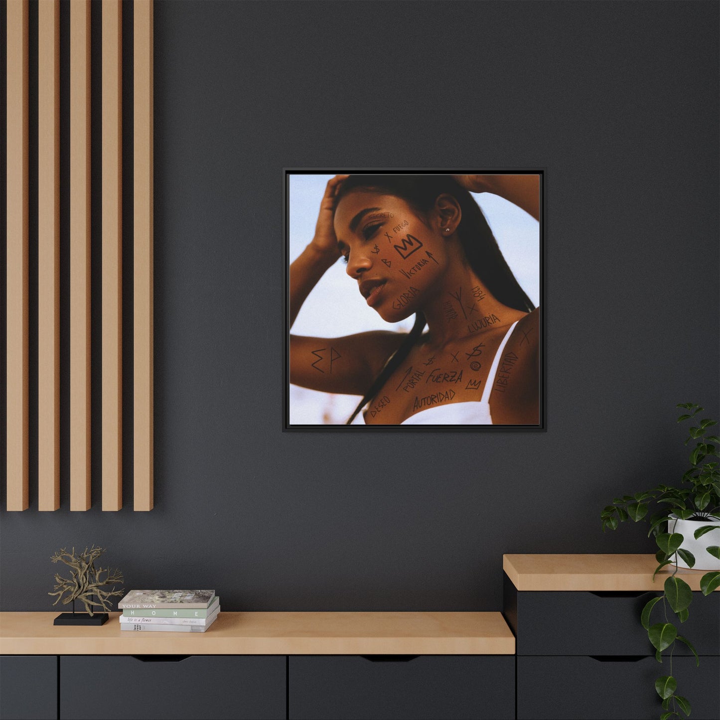 Framed Art Print, Bohemian Home Decor, Ethnic Wall Art, Unique Gifts for Her, Modern Aesthetic Artwork, Inspirational Decor