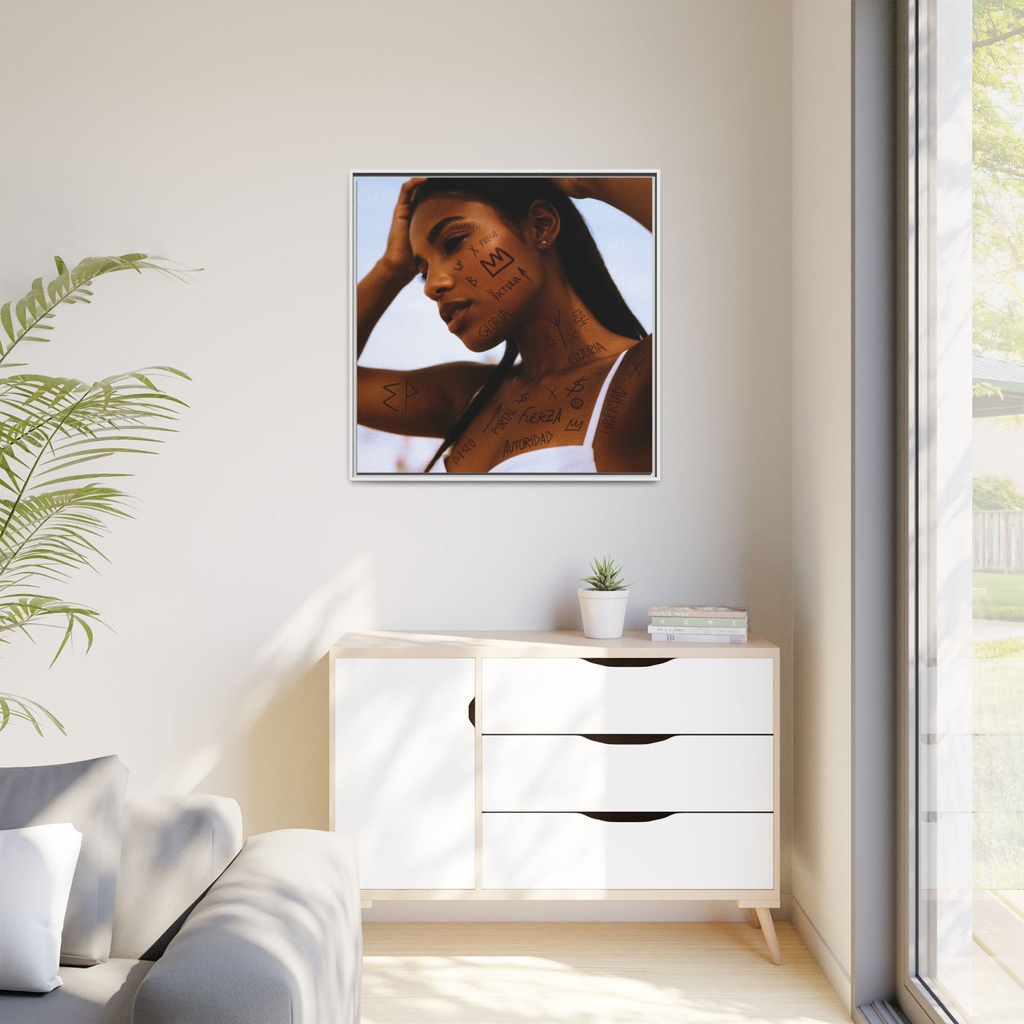 Framed Art Print, Bohemian Home Decor, Ethnic Wall Art, Unique Gifts for Her, Modern Aesthetic Artwork, Inspirational Decor