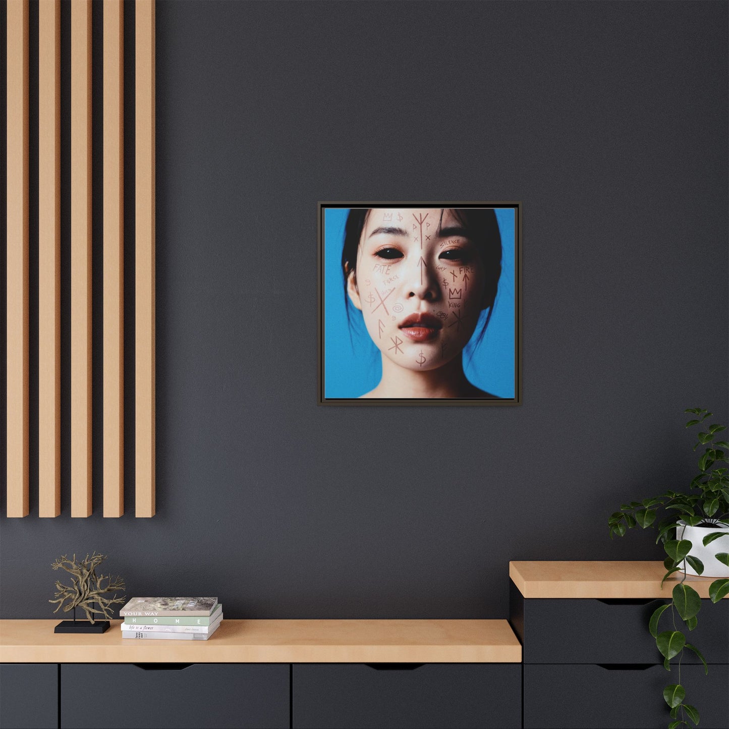 Framed Art Print, Modern Wall Decor, Abstract Home Decoration, Unique Gift Idea, Art for Living Room, Creative Wall Art