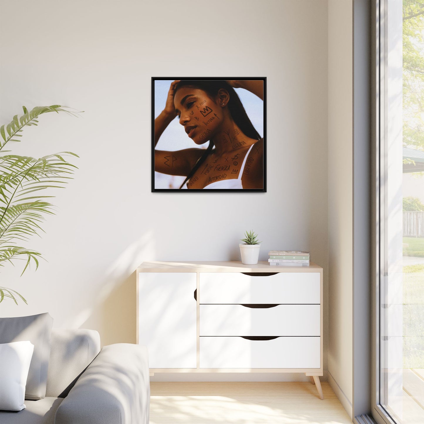 Framed Art Print, Bohemian Home Decor, Ethnic Wall Art, Unique Gifts for Her, Modern Aesthetic Artwork, Inspirational Decor