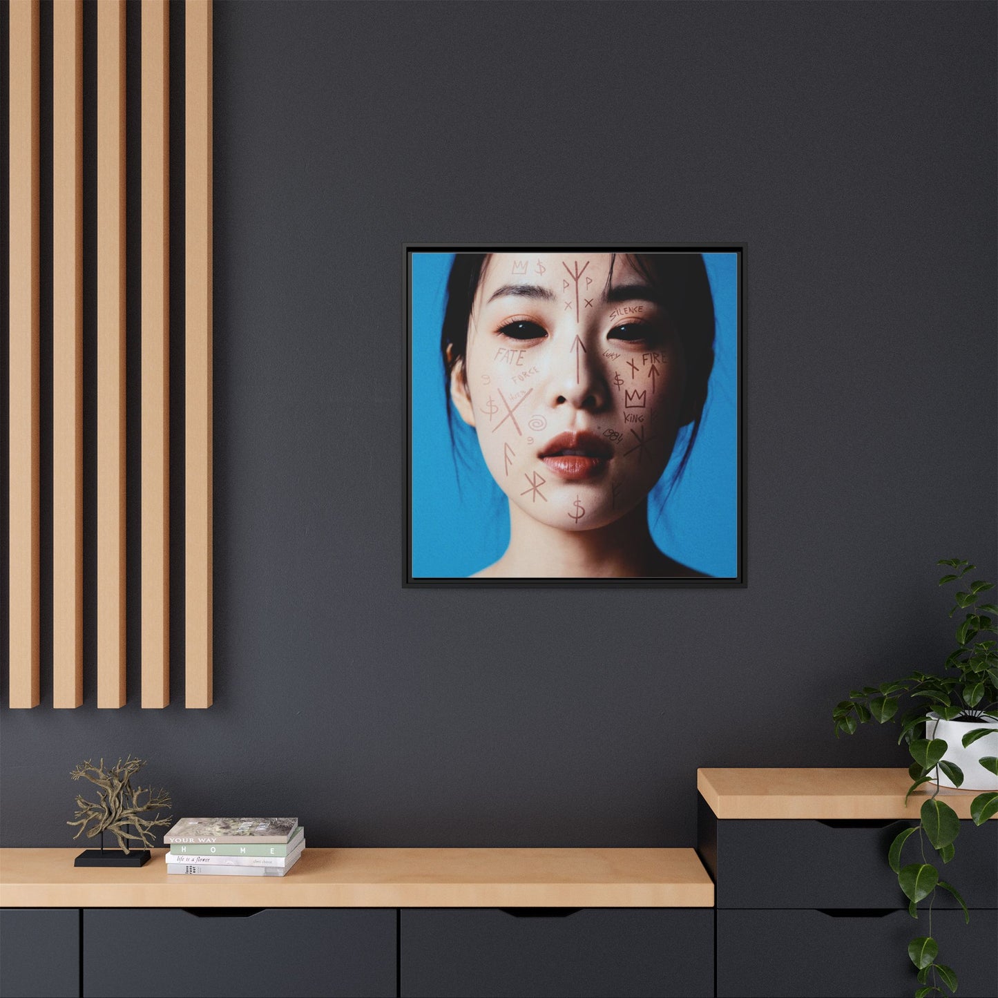 Framed Art Print, Modern Wall Decor, Abstract Home Decoration, Unique Gift Idea, Art for Living Room, Creative Wall Art