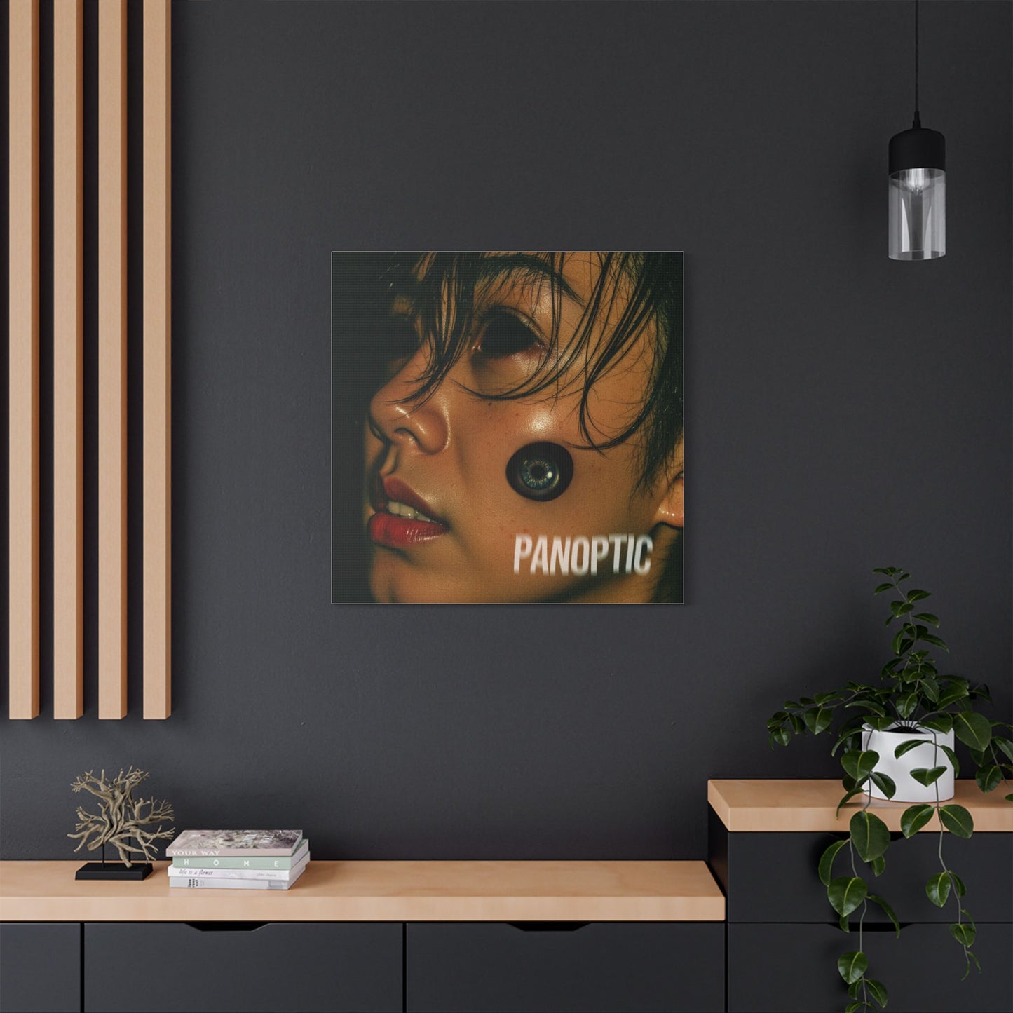 PANOPTIC — Surveillance is the New Religion - Stylish Wall Art Print, Modern Home Decor, PANOPTIC Themed Canvas, Unique Art for Gifts, Trendy Design for Living Room, Art Lovers