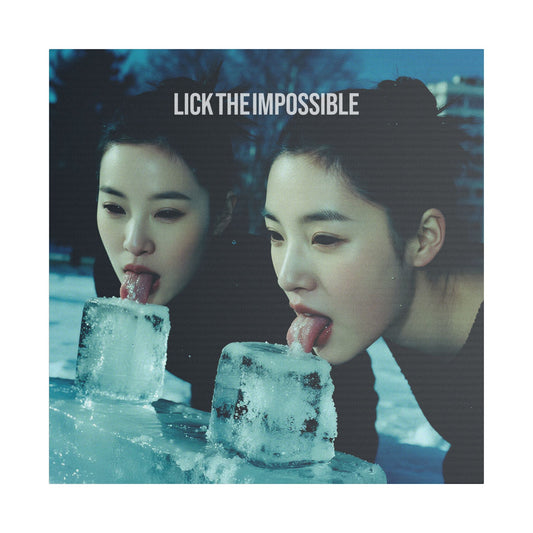 Stretched Canvas Art - Lick the Impossible - Modern Wall Decor, Unique Art Piece for Home, Cool Gift Idea for Art Lovers, Statement Decor