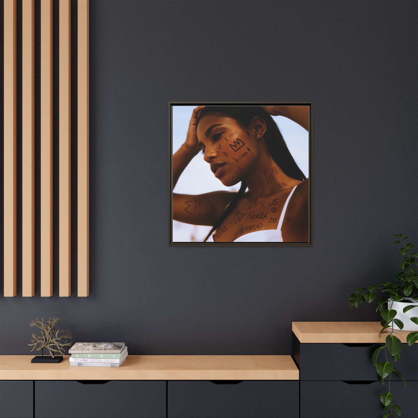 Framed Art Print, Bohemian Home Decor, Ethnic Wall Art, Unique Gifts for Her, Modern Aesthetic Artwork, Inspirational Decor