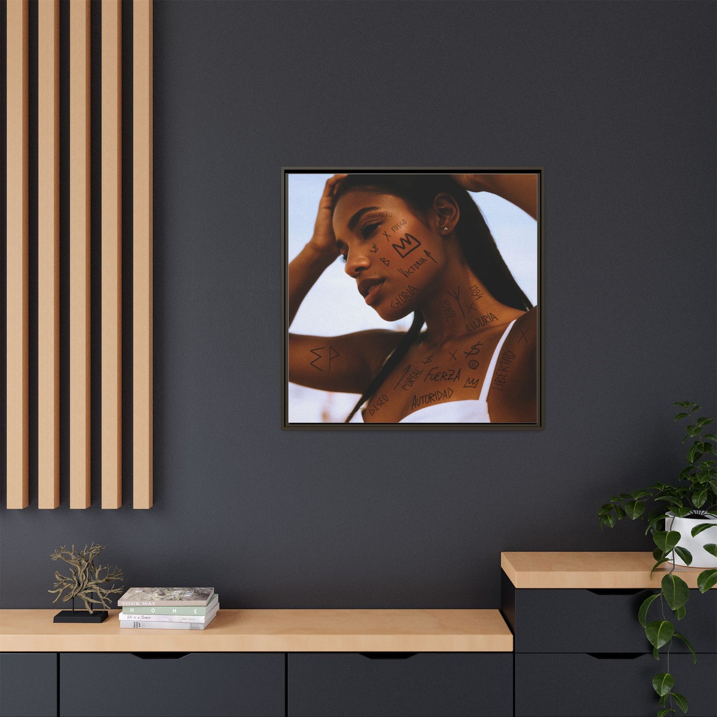 Framed Art Print, Bohemian Home Decor, Ethnic Wall Art, Unique Gifts for Her, Modern Aesthetic Artwork, Inspirational Decor