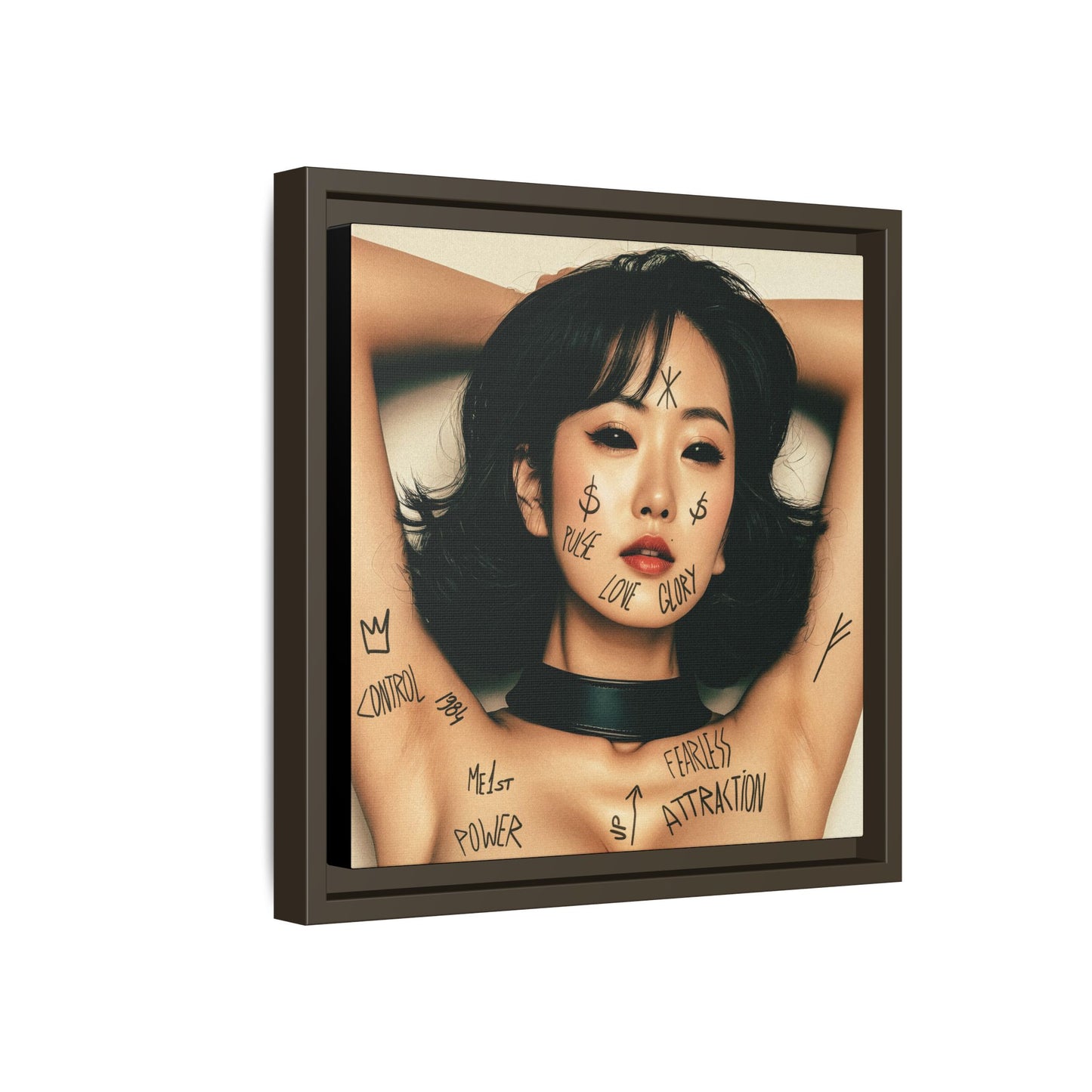 Fearless Attraction – Fine Art Print of Power & Desire - Framed Art Print - Empowering Wall Decor, Unique Gift for Art Lovers, Home Aesthetic, Inspirational Quotes, Modern Living Room