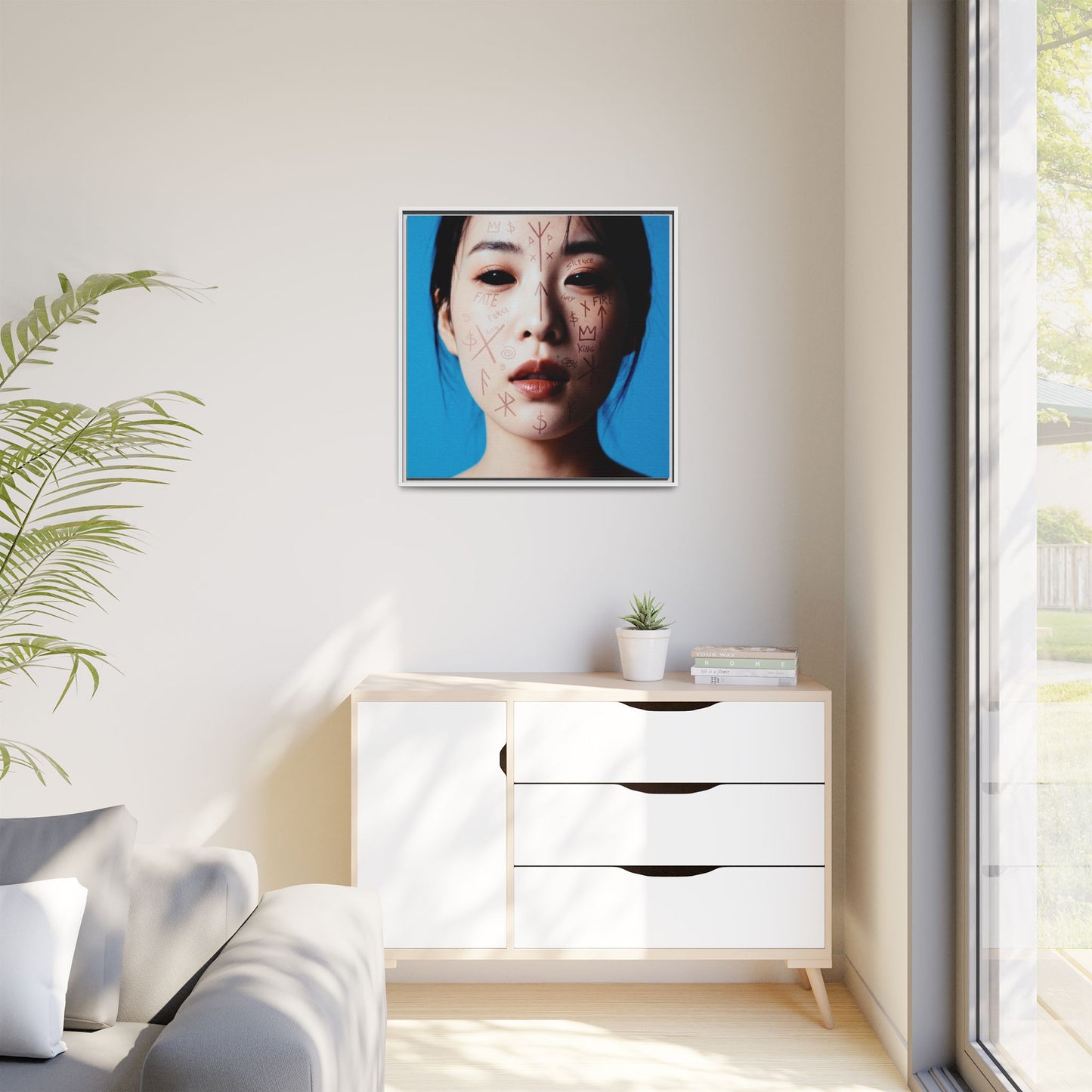 Framed Art Print, Modern Wall Decor, Abstract Home Decoration, Unique Gift Idea, Art for Living Room, Creative Wall Art