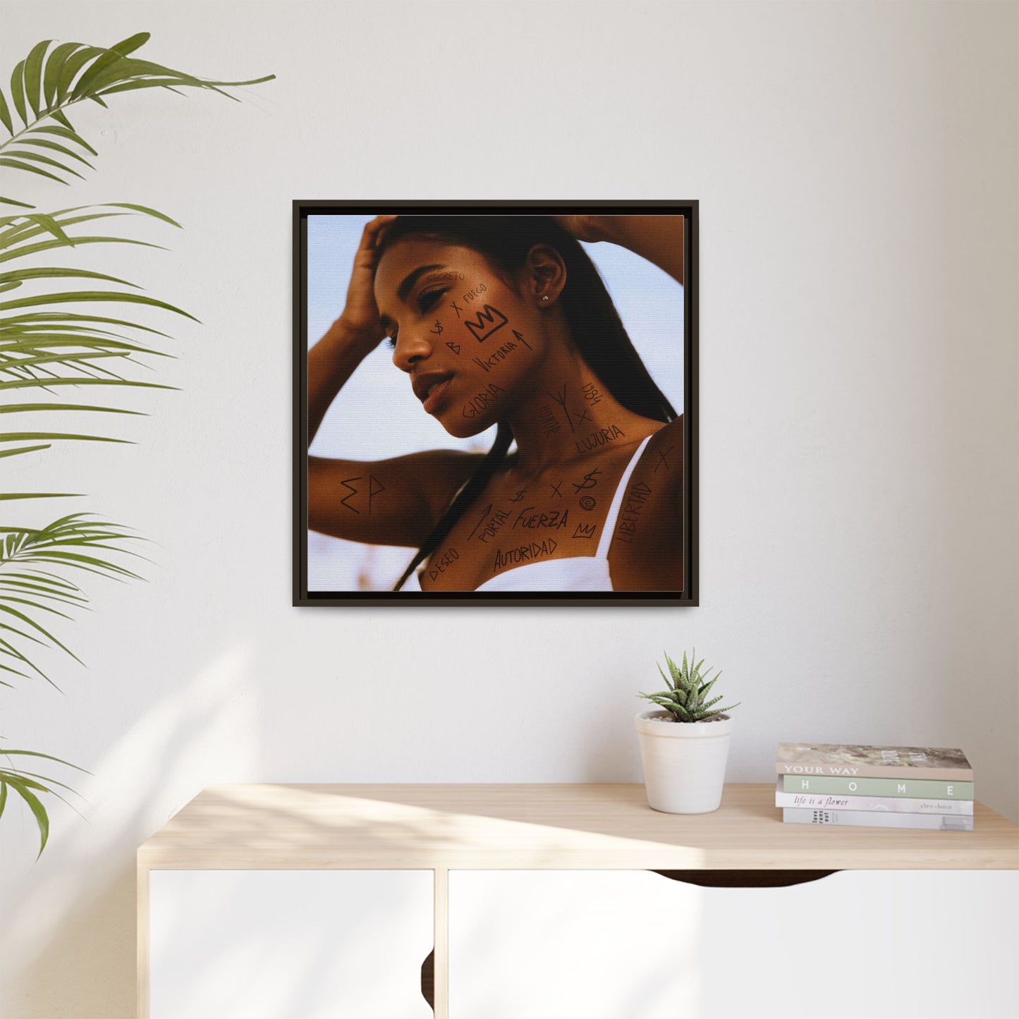Framed Art Print, Bohemian Home Decor, Ethnic Wall Art, Unique Gifts for Her, Modern Aesthetic Artwork, Inspirational Decor