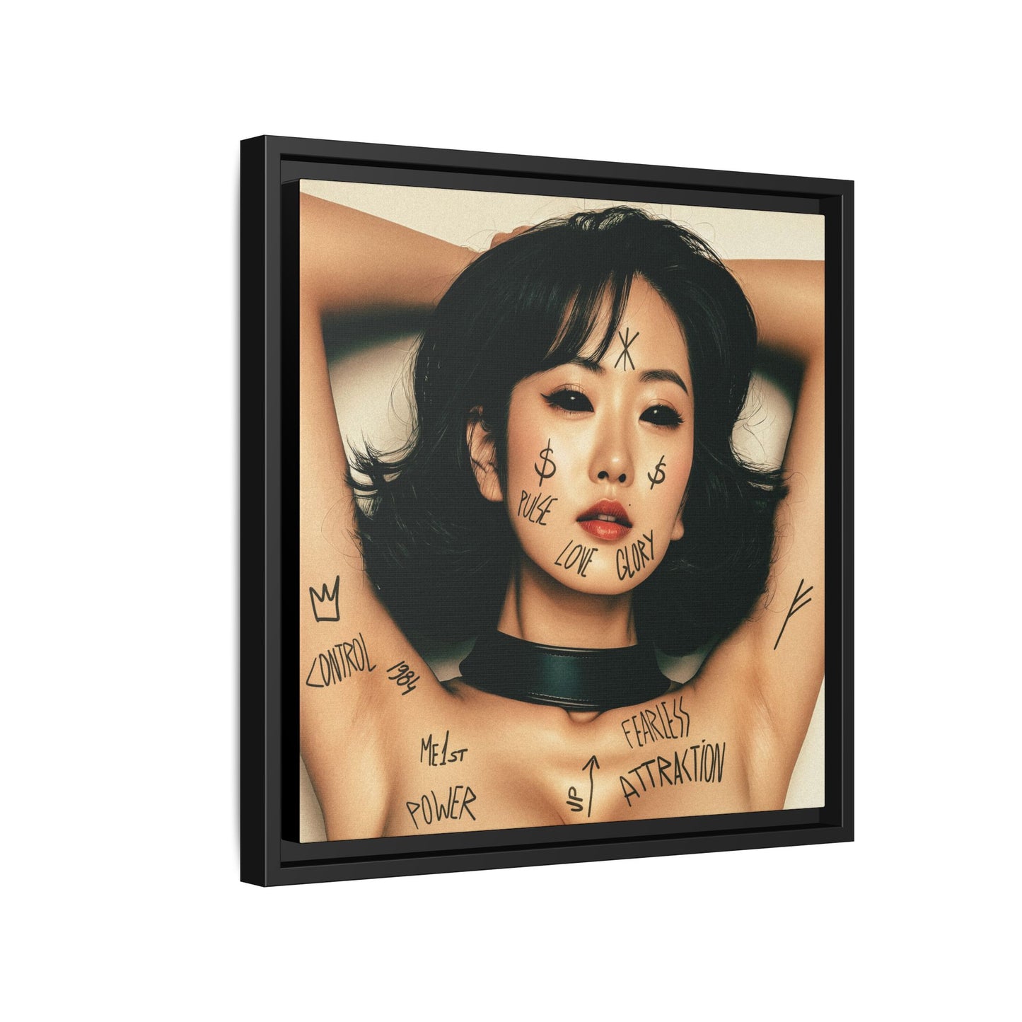 Fearless Attraction – Fine Art Print of Power & Desire - Framed Art Print - Empowering Wall Decor, Unique Gift for Art Lovers, Home Aesthetic, Inspirational Quotes, Modern Living Room