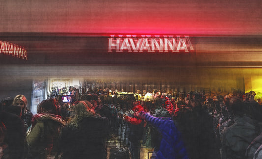 Artificial Warmth | 75x45cm Signed Fine Art Print on RAG 310g Paper by Felipe Hueb – Symbolic Urban Crowd Scene