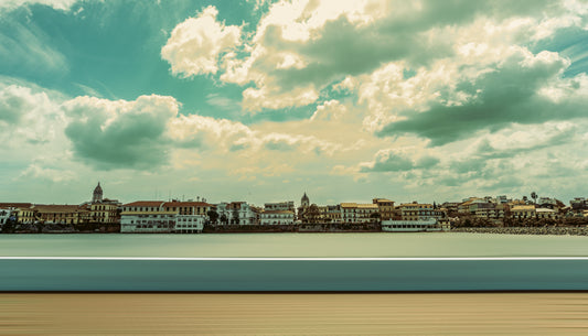 Casco Horizon | 120x78cm Signed Fine Art Print on RAG 310g Paper by Felipe Hueb – Panoramic Latin Urban Landscape Photography for Collectors of Architectural and Cultural Fine Art