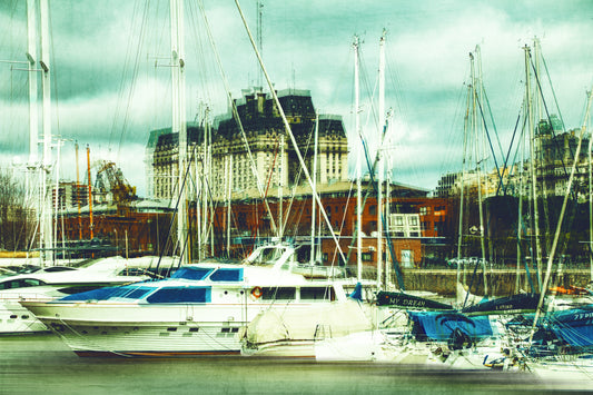My Dream, My City | 108x72cm Signed Fine Art Print on RAG 310g Paper by Felipe Hueb – Conceptual Urban Marina Photography for Collectors of Contemporary Latin American Fine Art