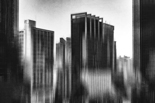 Vertical Dominion | 116x80cm Signed Fine Art Print on RAG 310g Paper by Felipe Hueb – Monochrome Abstract Architecture Photography for Collectors of Conceptual Urban Fine Art